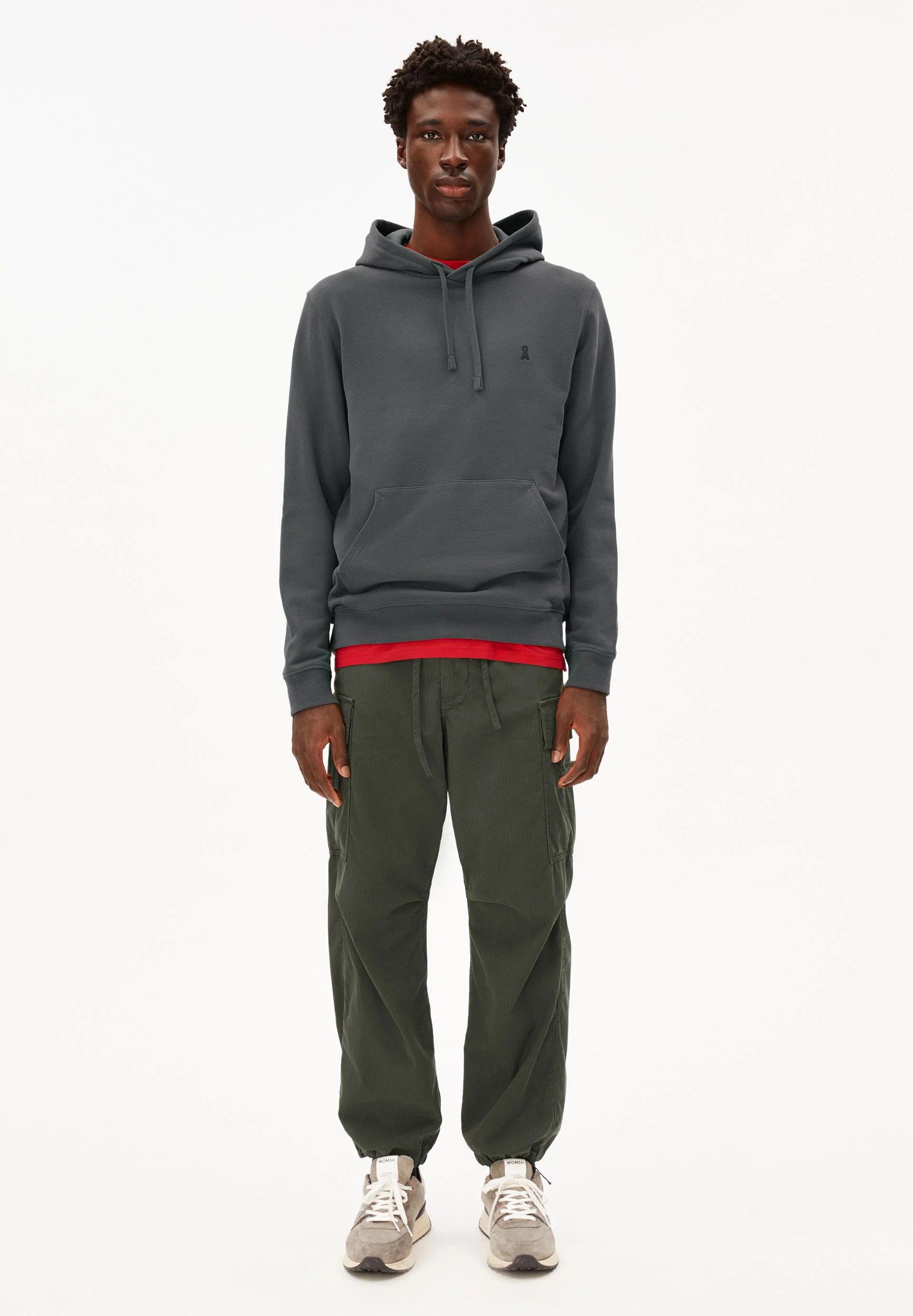 PAARLO FLEECE SWEATHOODIE | space steel - Image 5