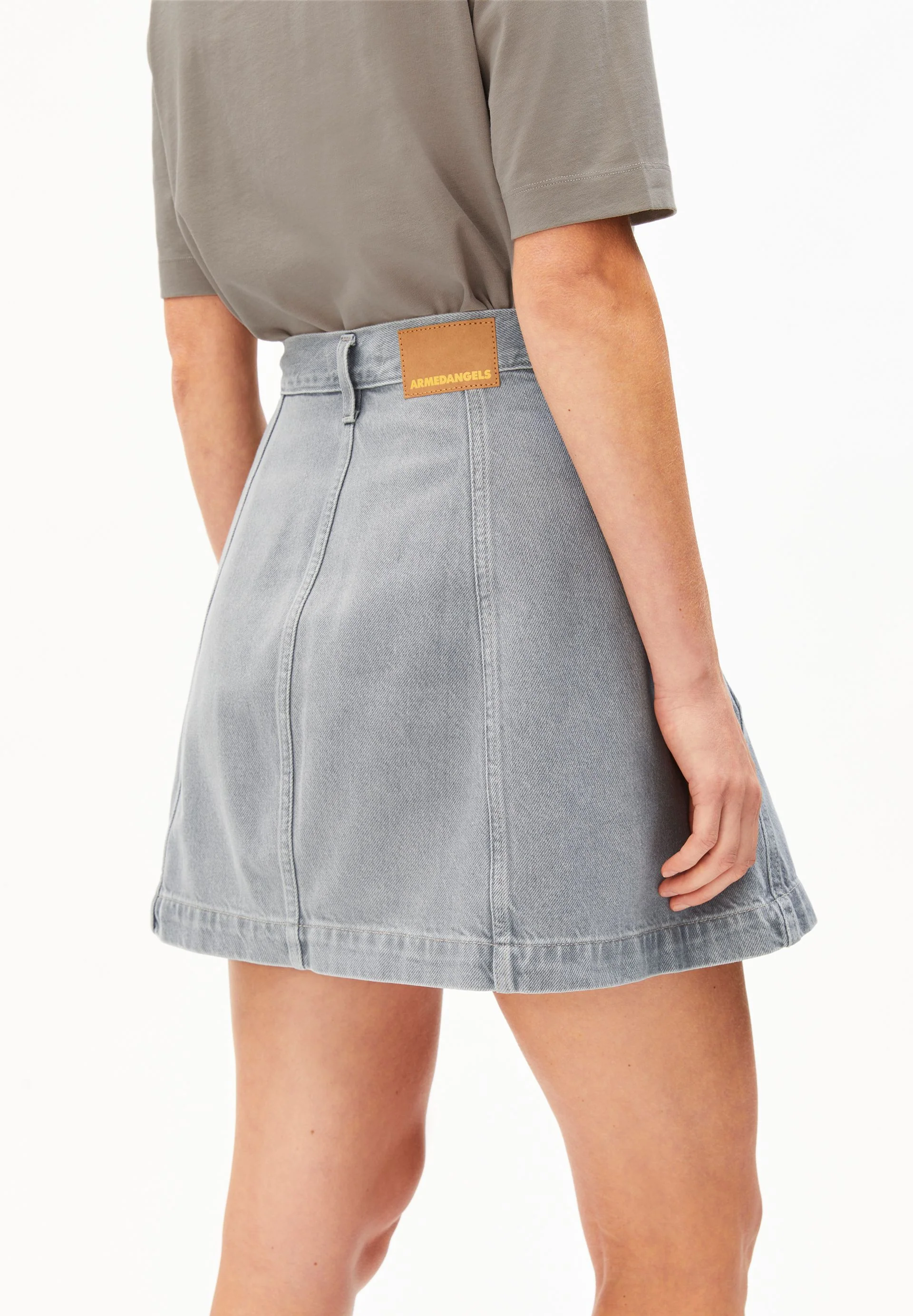 PANELLED JEANS-MINI-ROCK | loa - Image 3