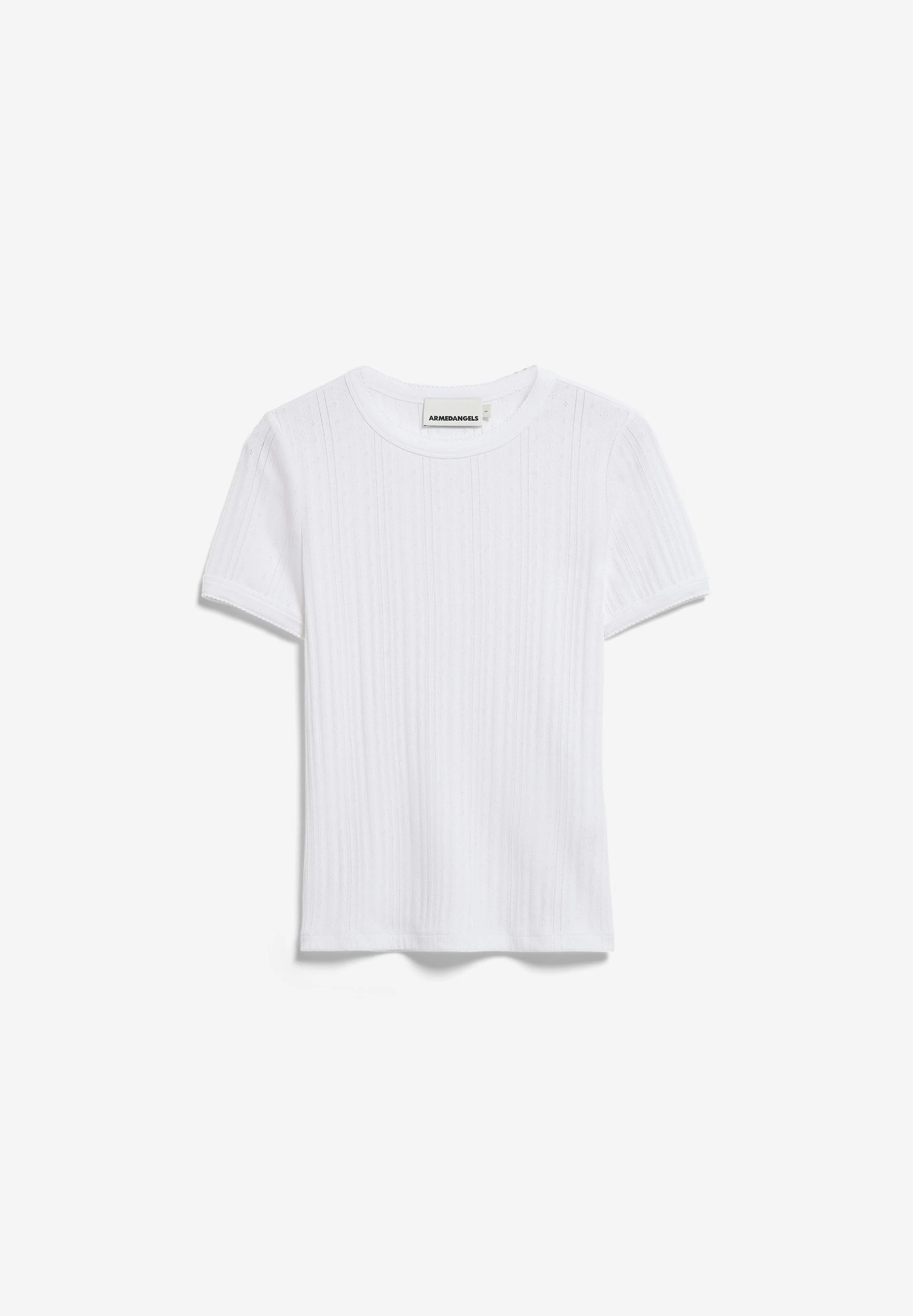 POINTELLE T-SHIRT | white - Image 6