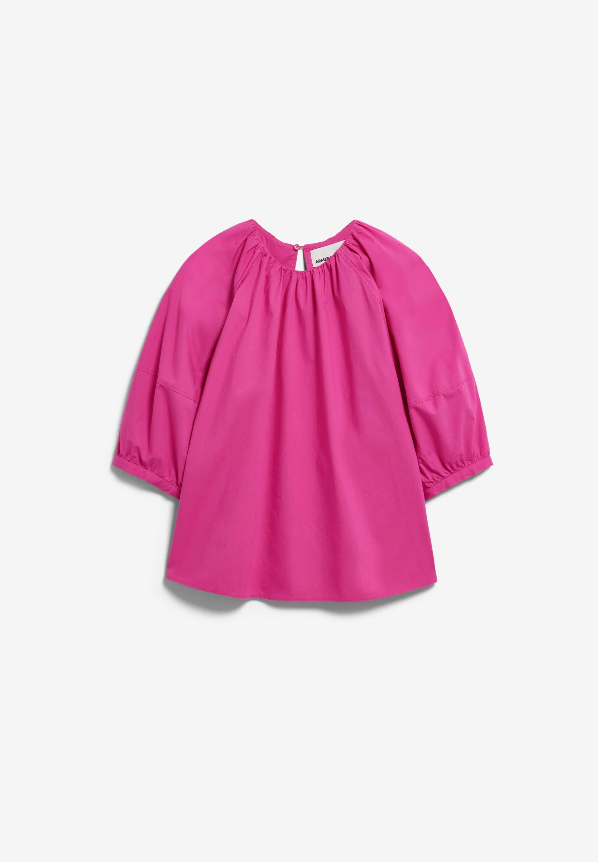 POPLIN BALLONÄRMEL-BLUSE | very berry - Image 6