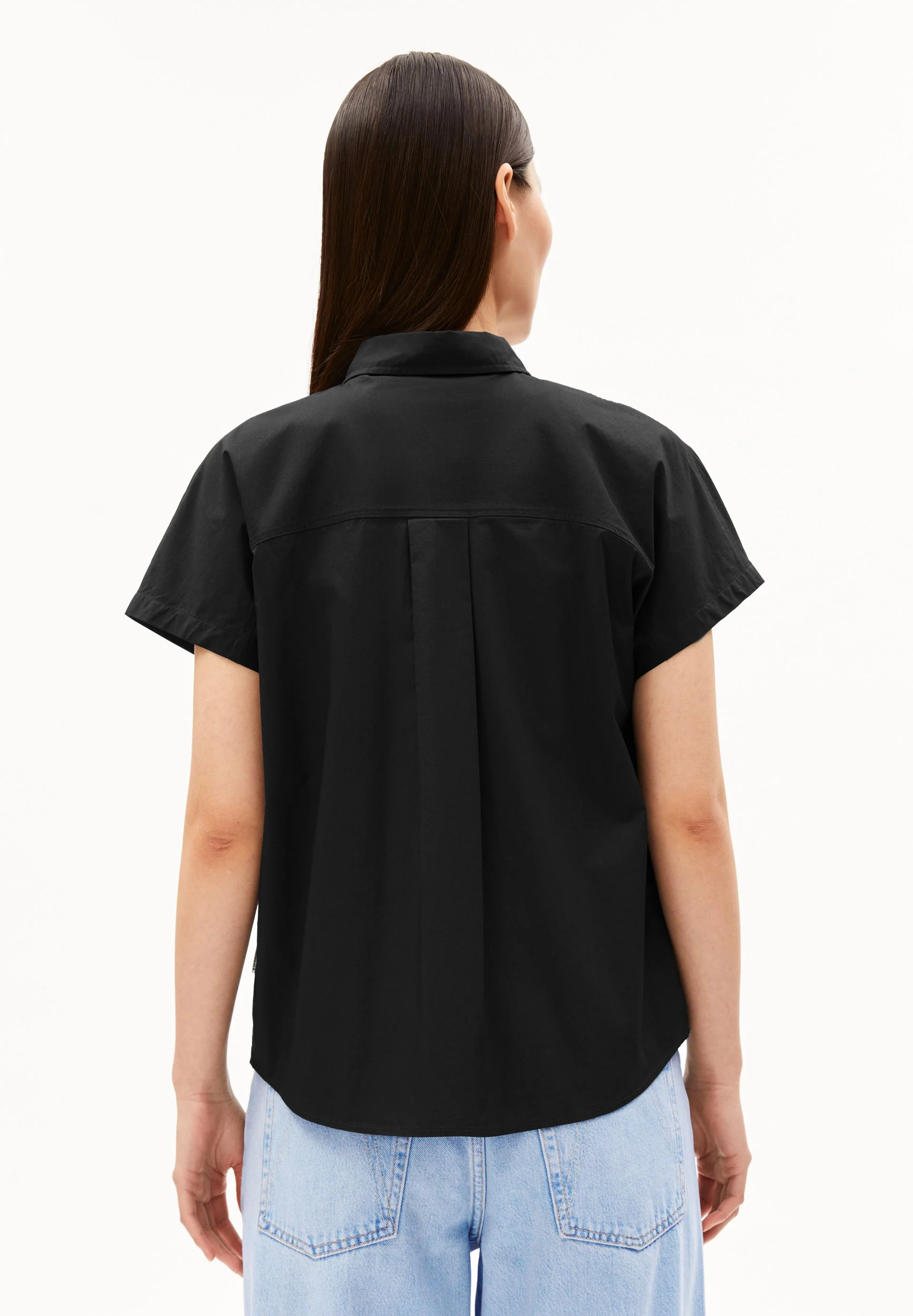 POPLIN LARISAANA BLUSE | black - Image 2