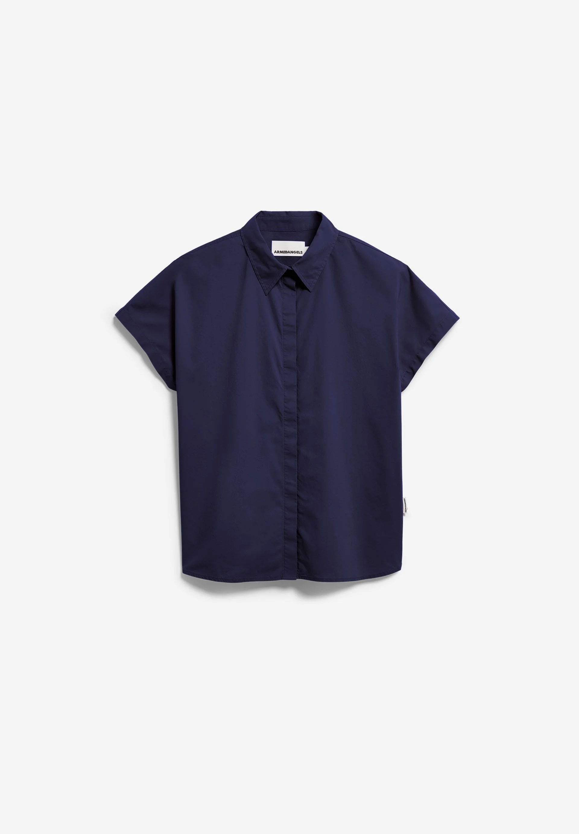 POPLIN LARISAANA BLUSE | tinted navy - Image 6