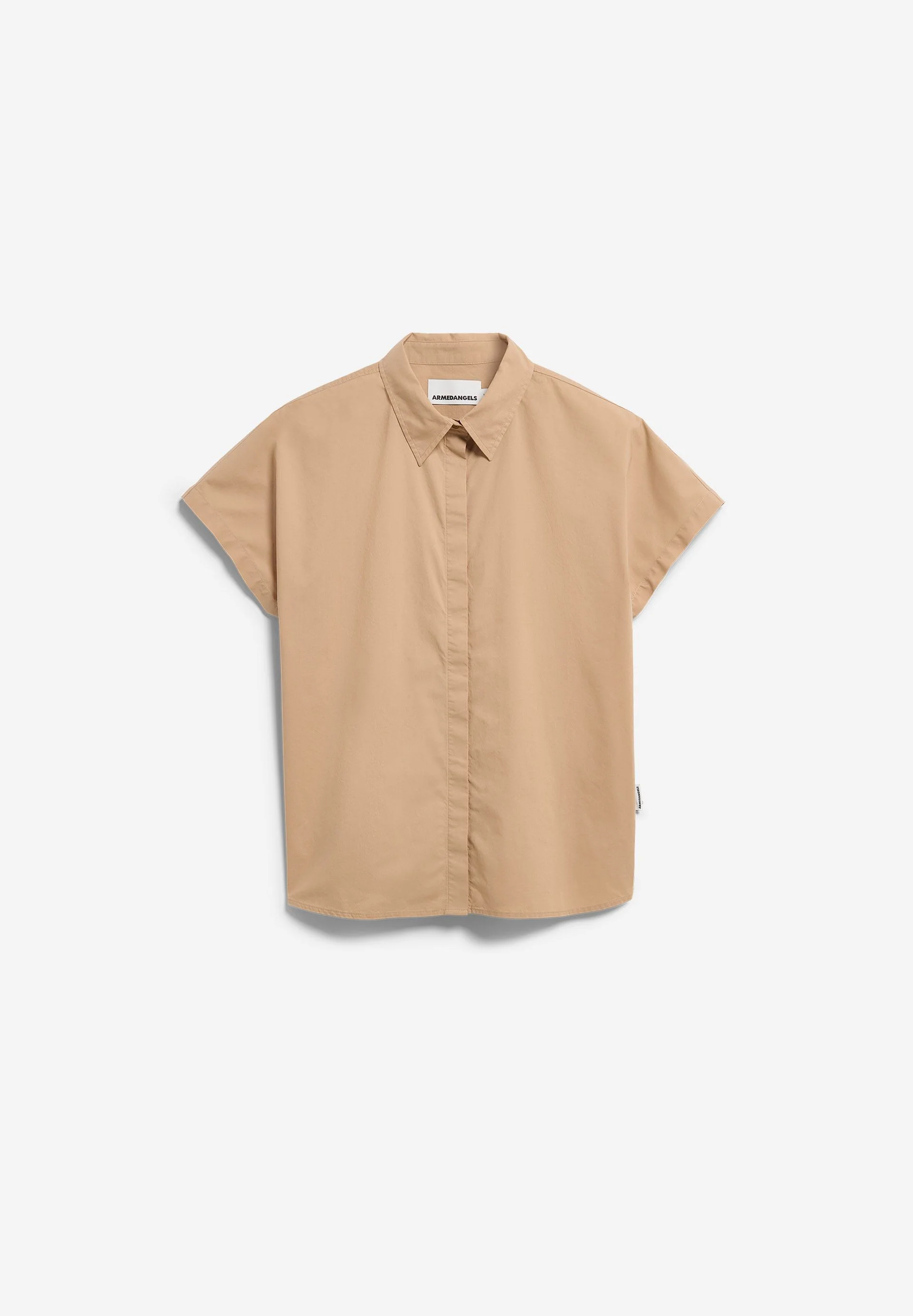 POPLIN LARISAANA BLUSE | true camel - Image 6