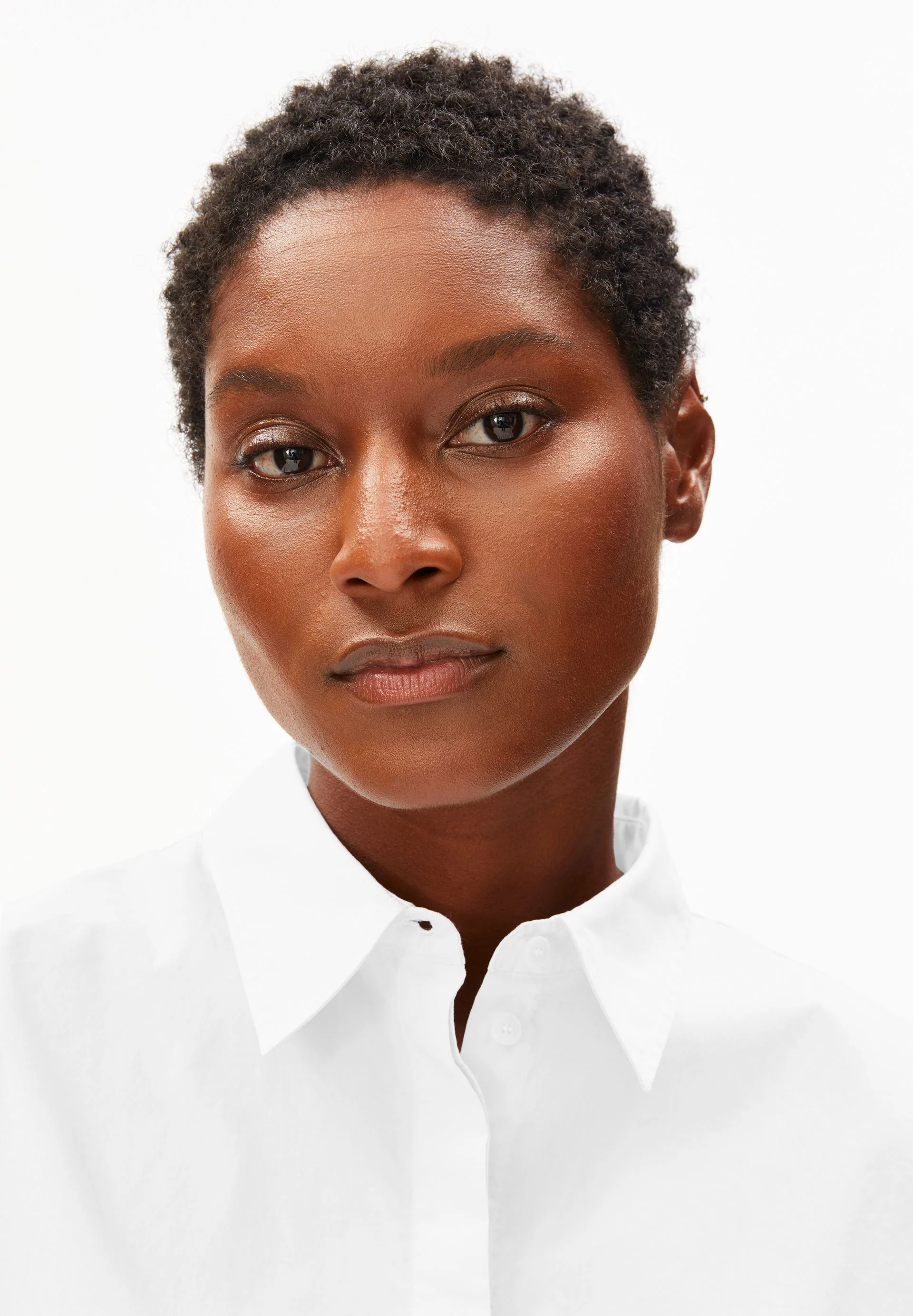POPLIN LARISAANA BLUSE | white - Image 3