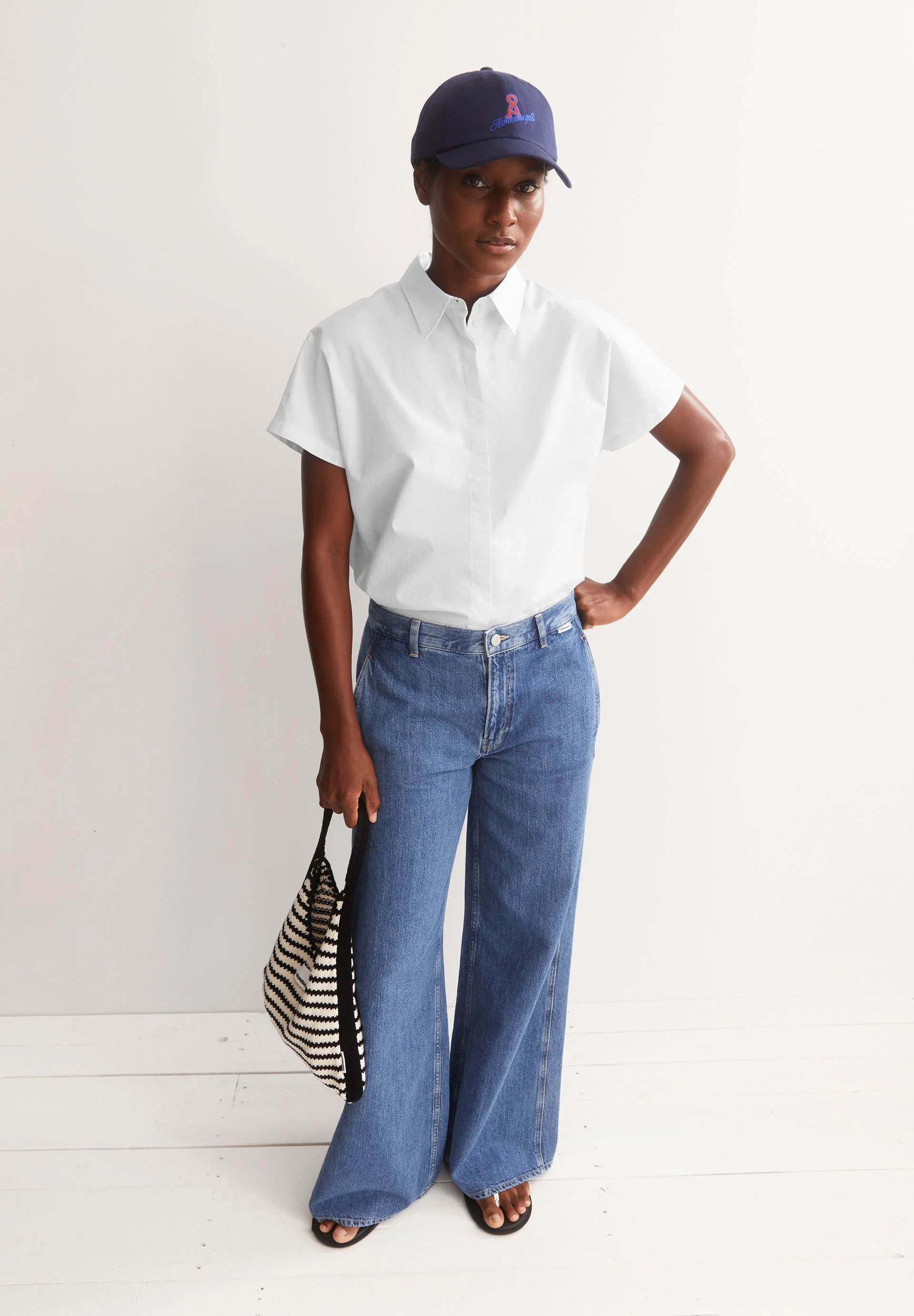 POPLIN LARISAANA BLUSE | white - Image 4