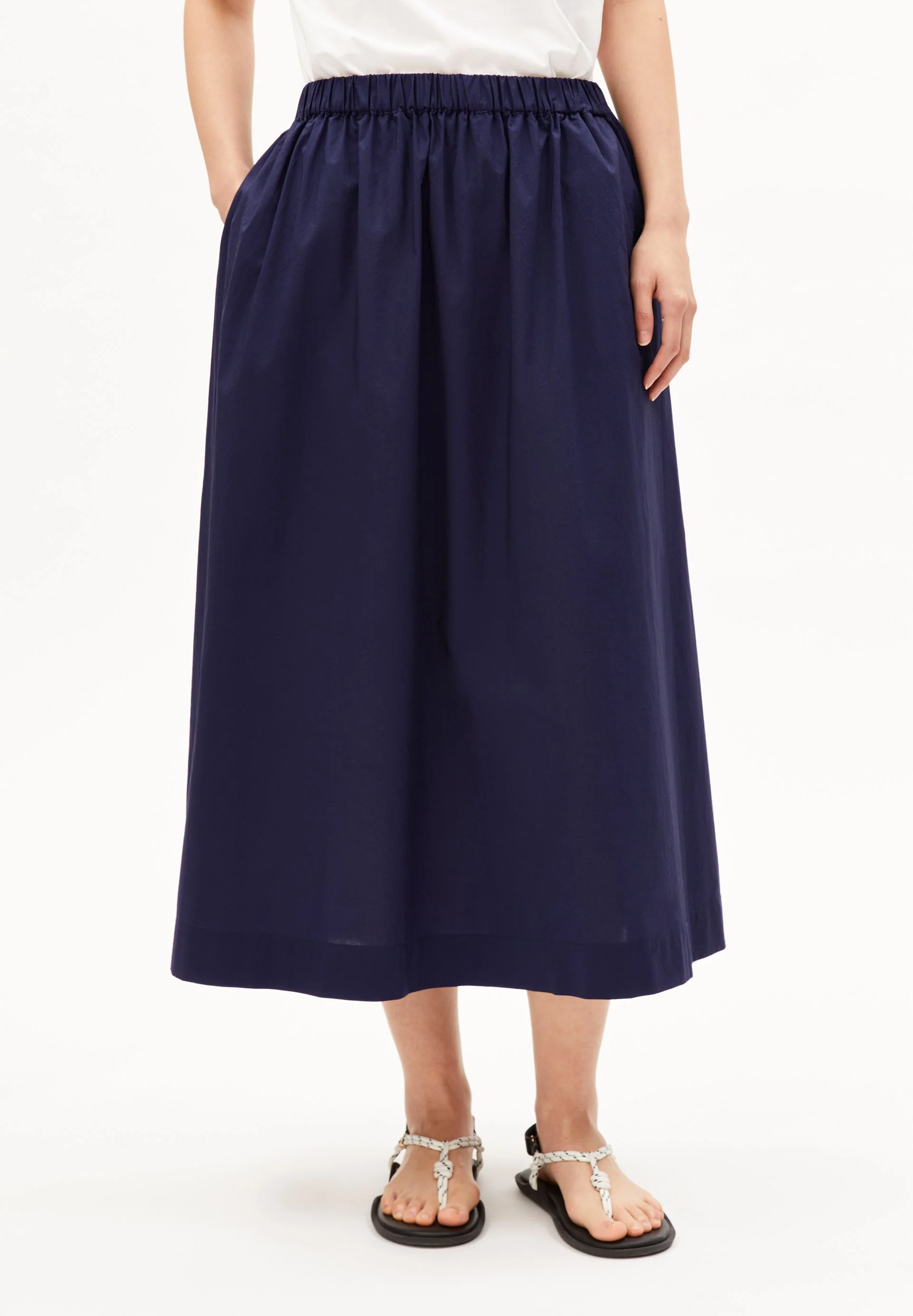 POPLIN MIDI-ROCK A-LINIE - Image 2