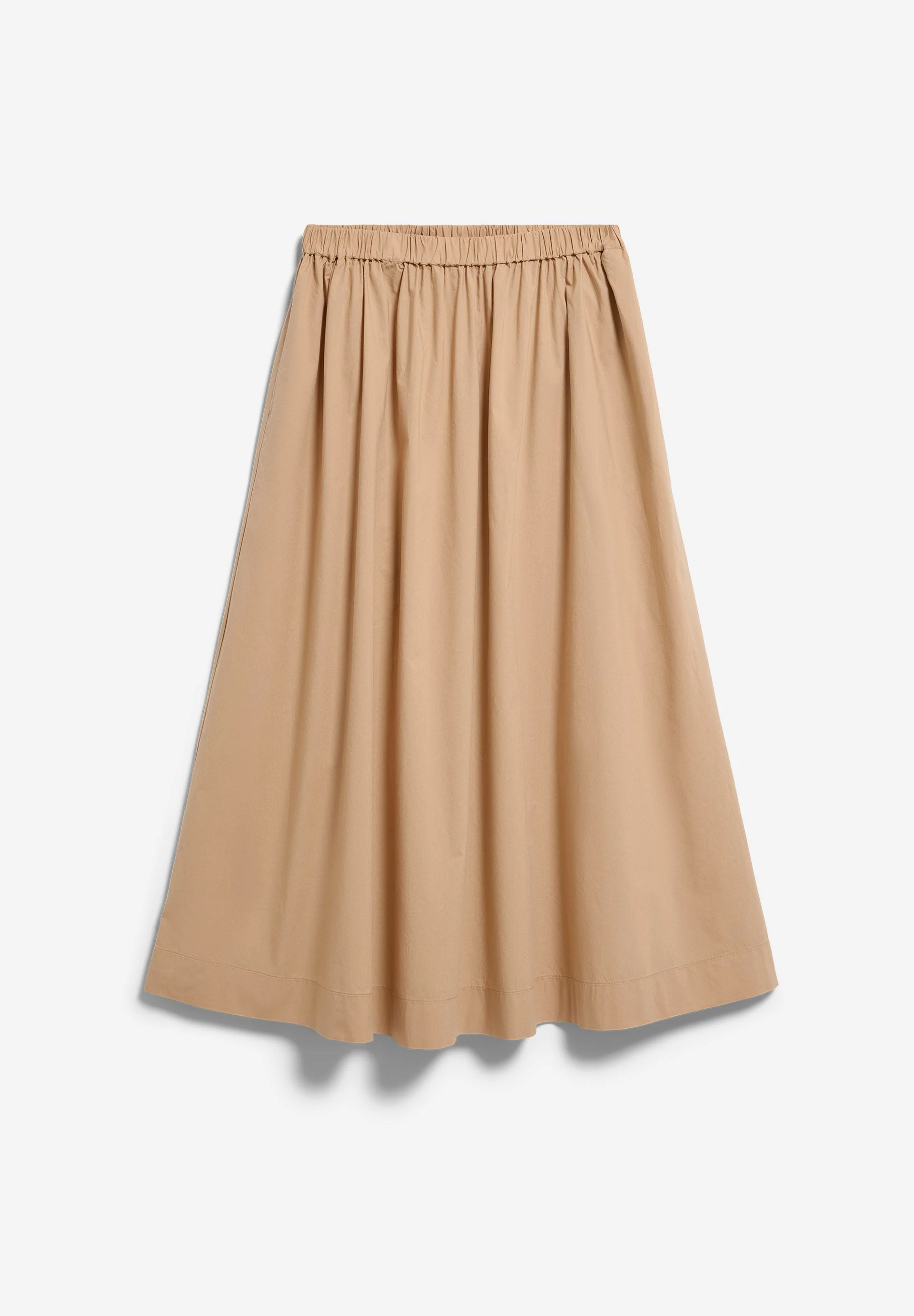 POPLIN MIDI-ROCK A-LINIE | true camel - Image 6