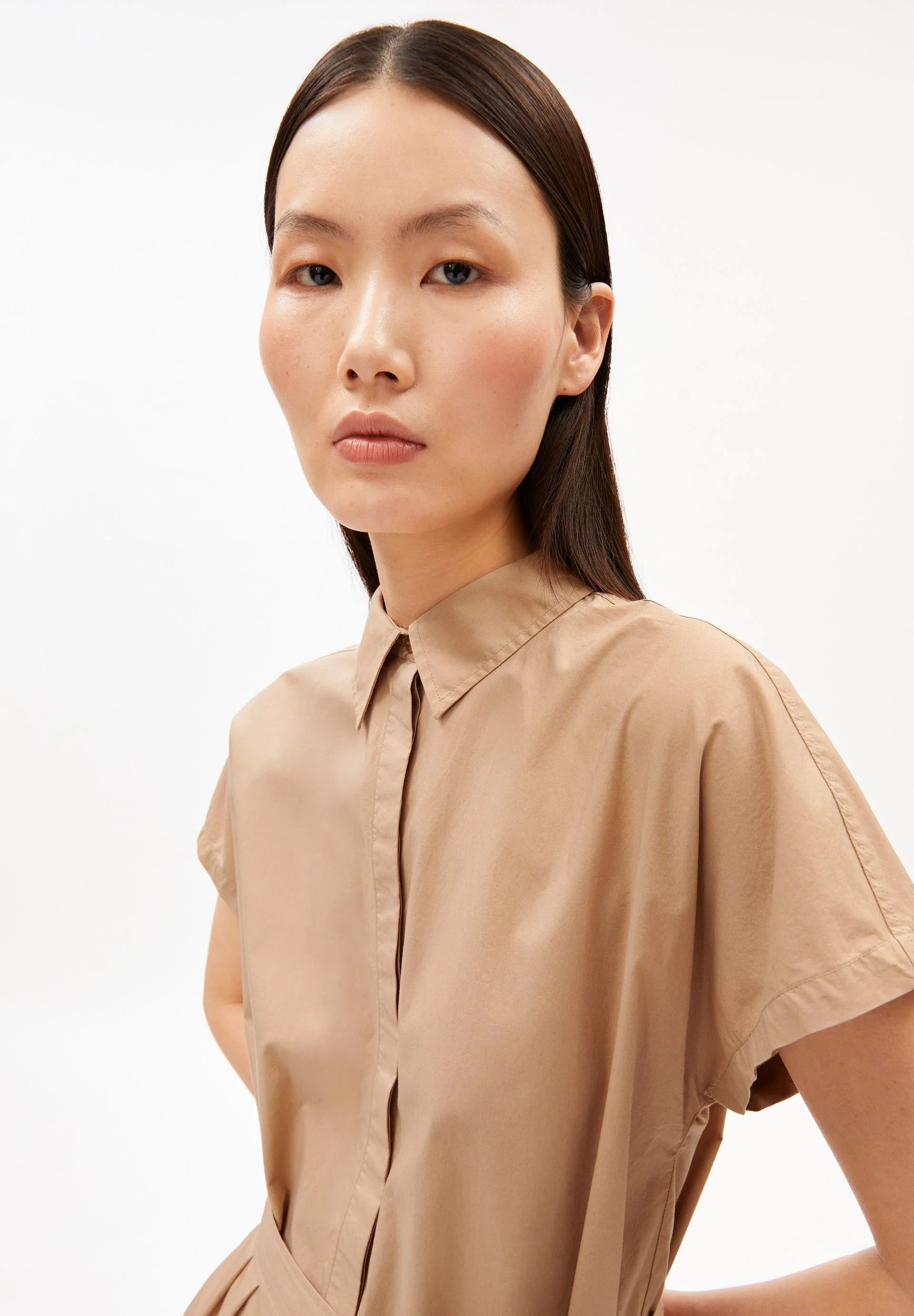 POPLIN LARISAANA MINI-KLEID | true camel - Image 3