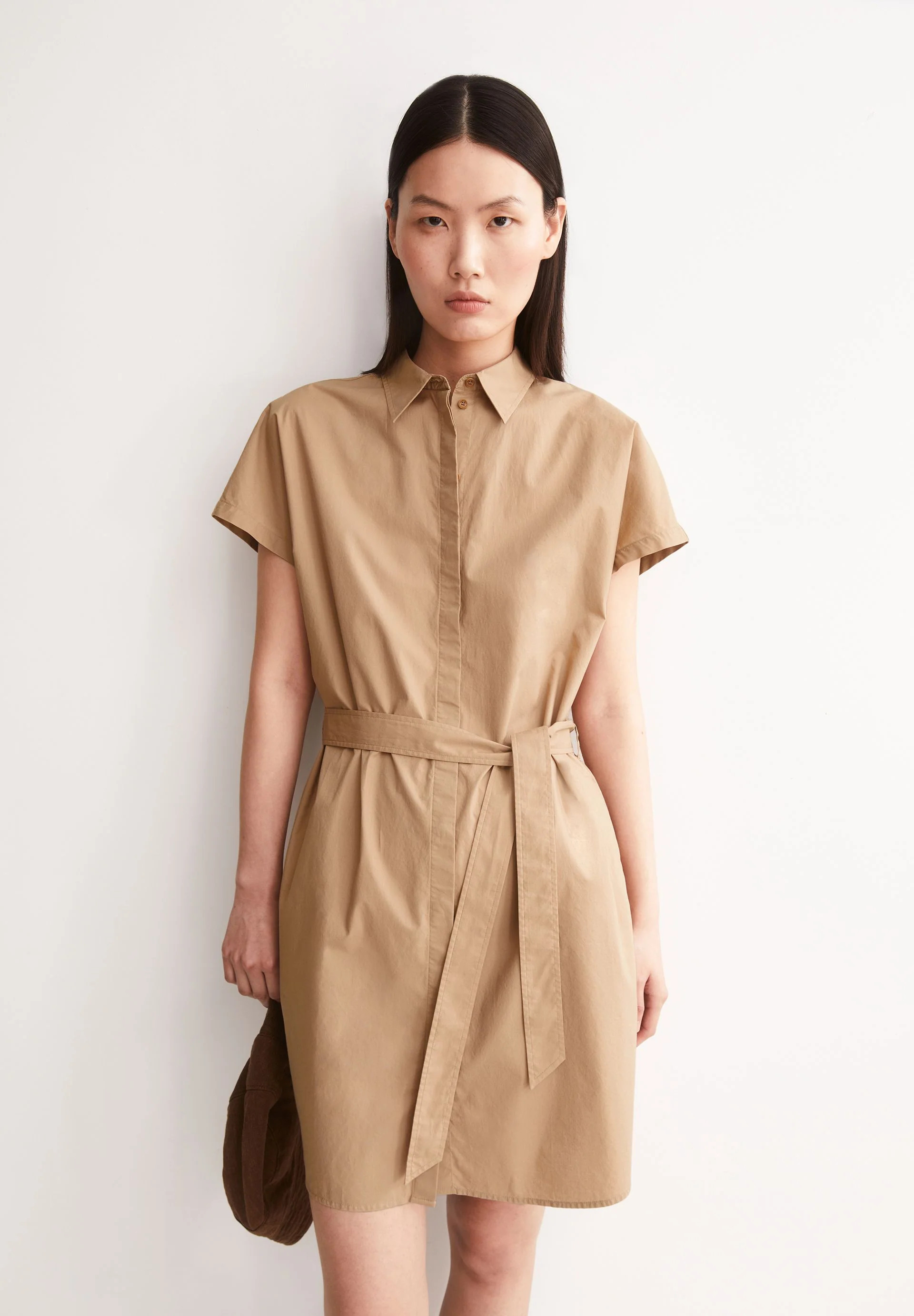 POPLIN LARISAANA MINI-KLEID | true camel - Image 4