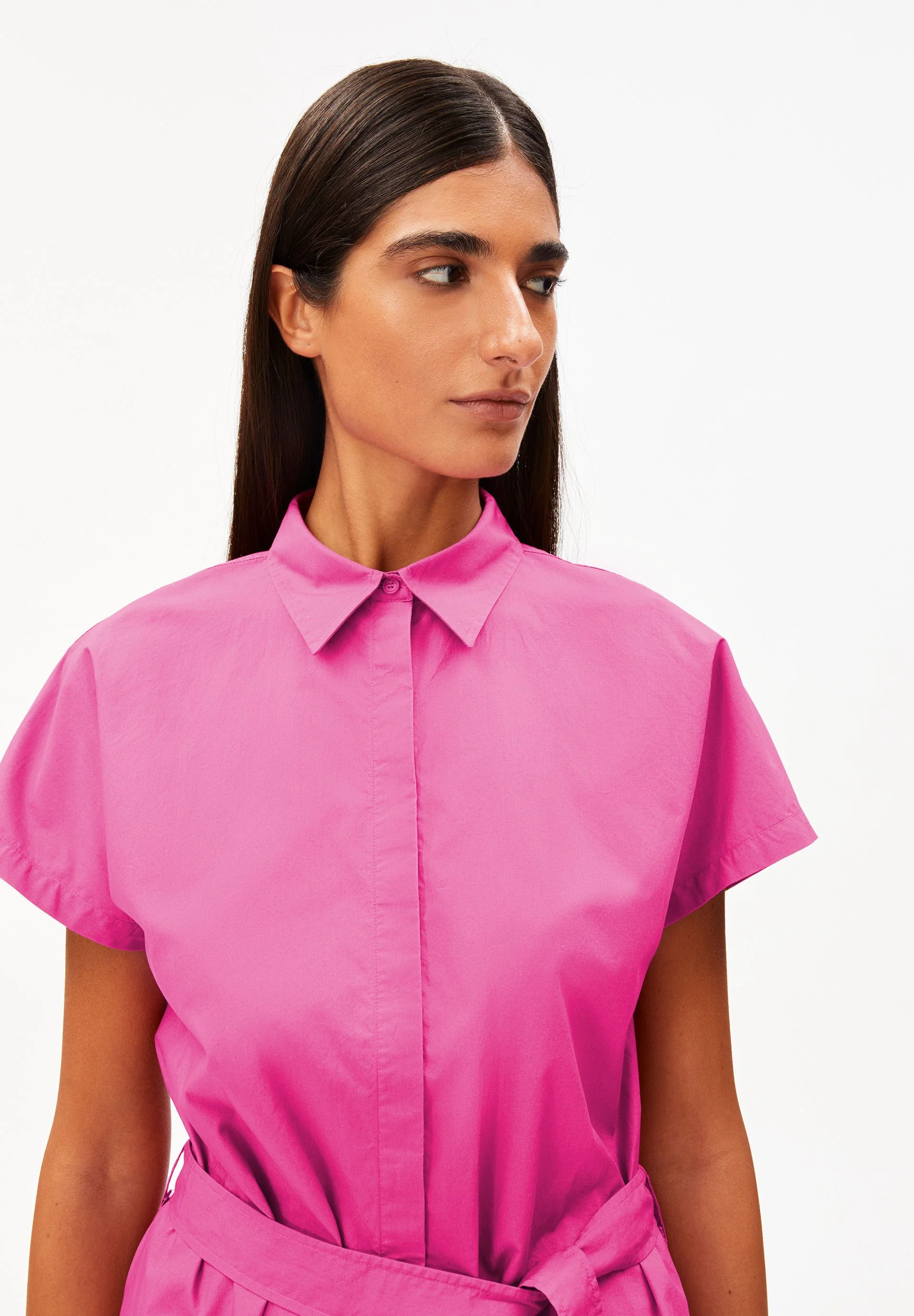 POPLIN LARISAANA MINI-KLEID | very berry - Image 3