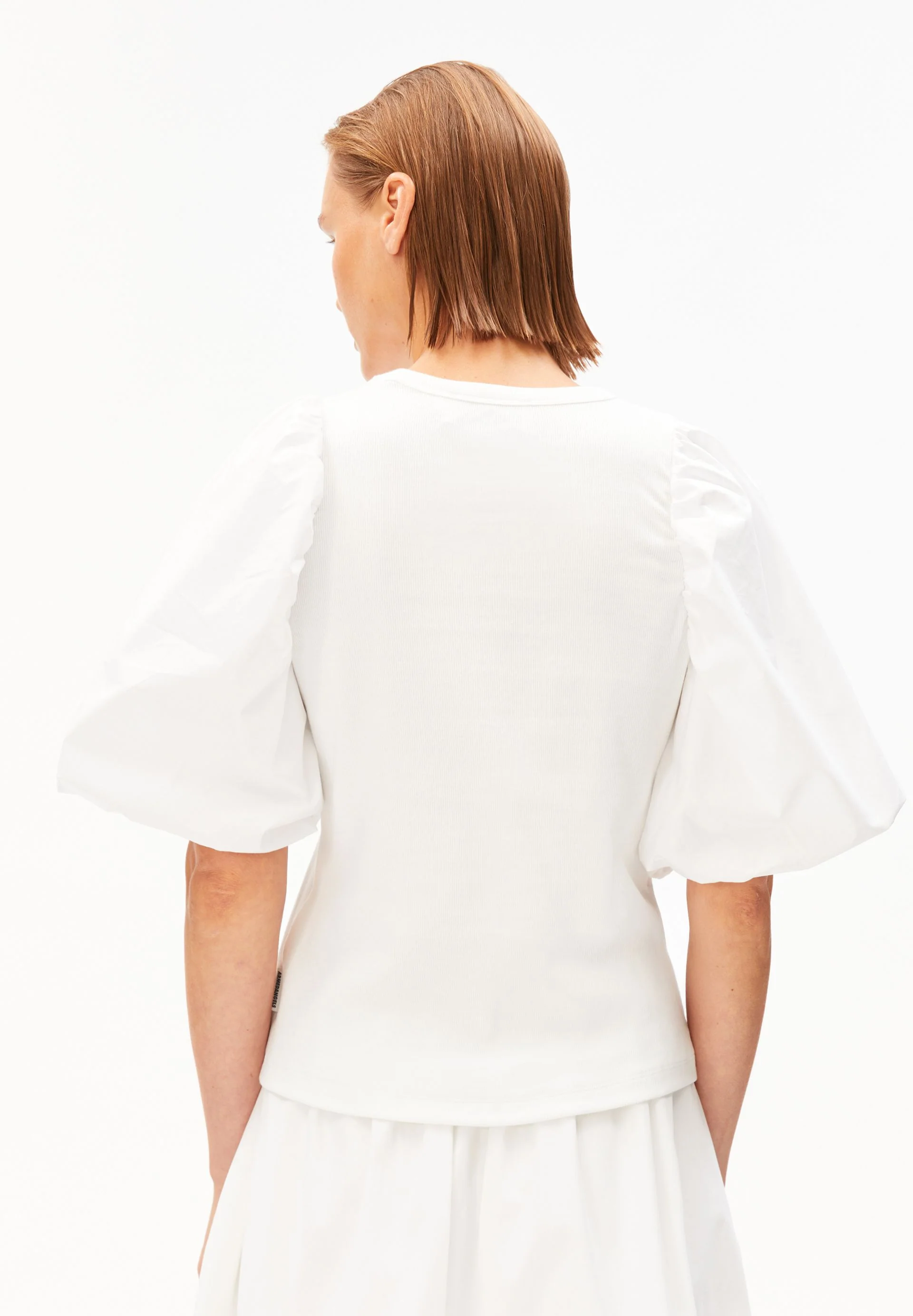 PUFFÄRMEL T-SHIRT | white - Image 2