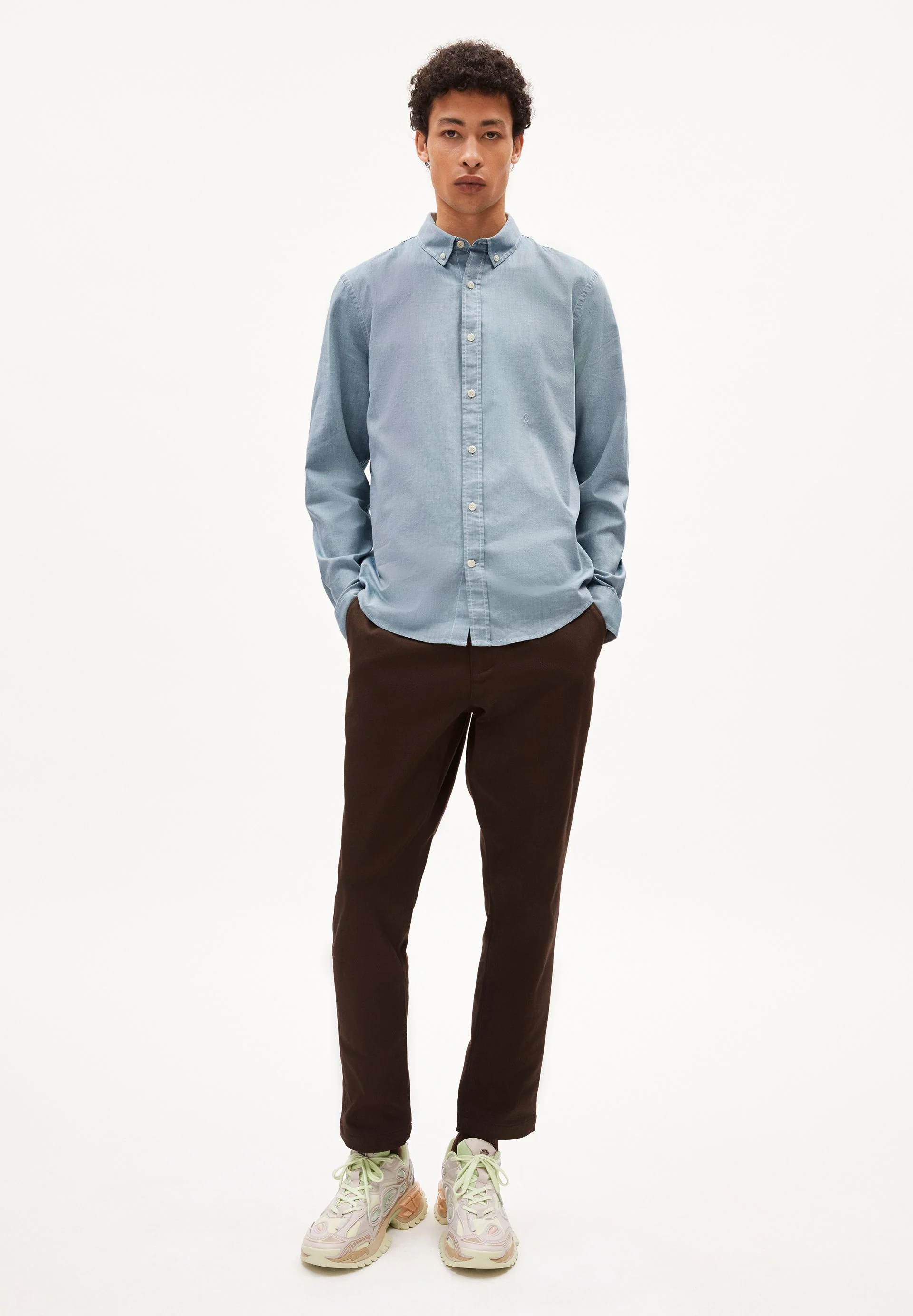 QUAASA LANGARMHEMD | deep teal - Image 5
