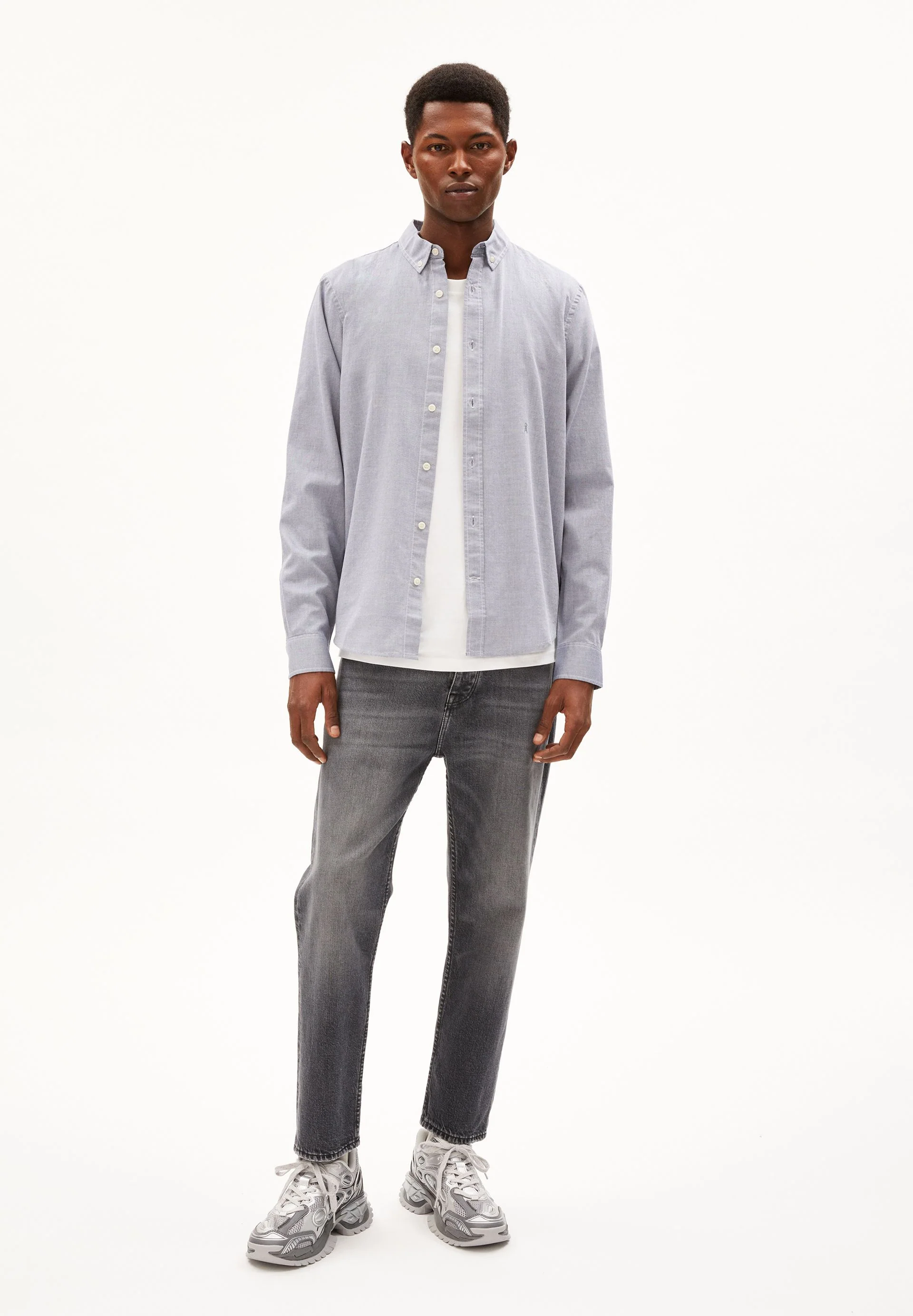 QUAASA LANGARMHEMD | faded indigo - Image 5