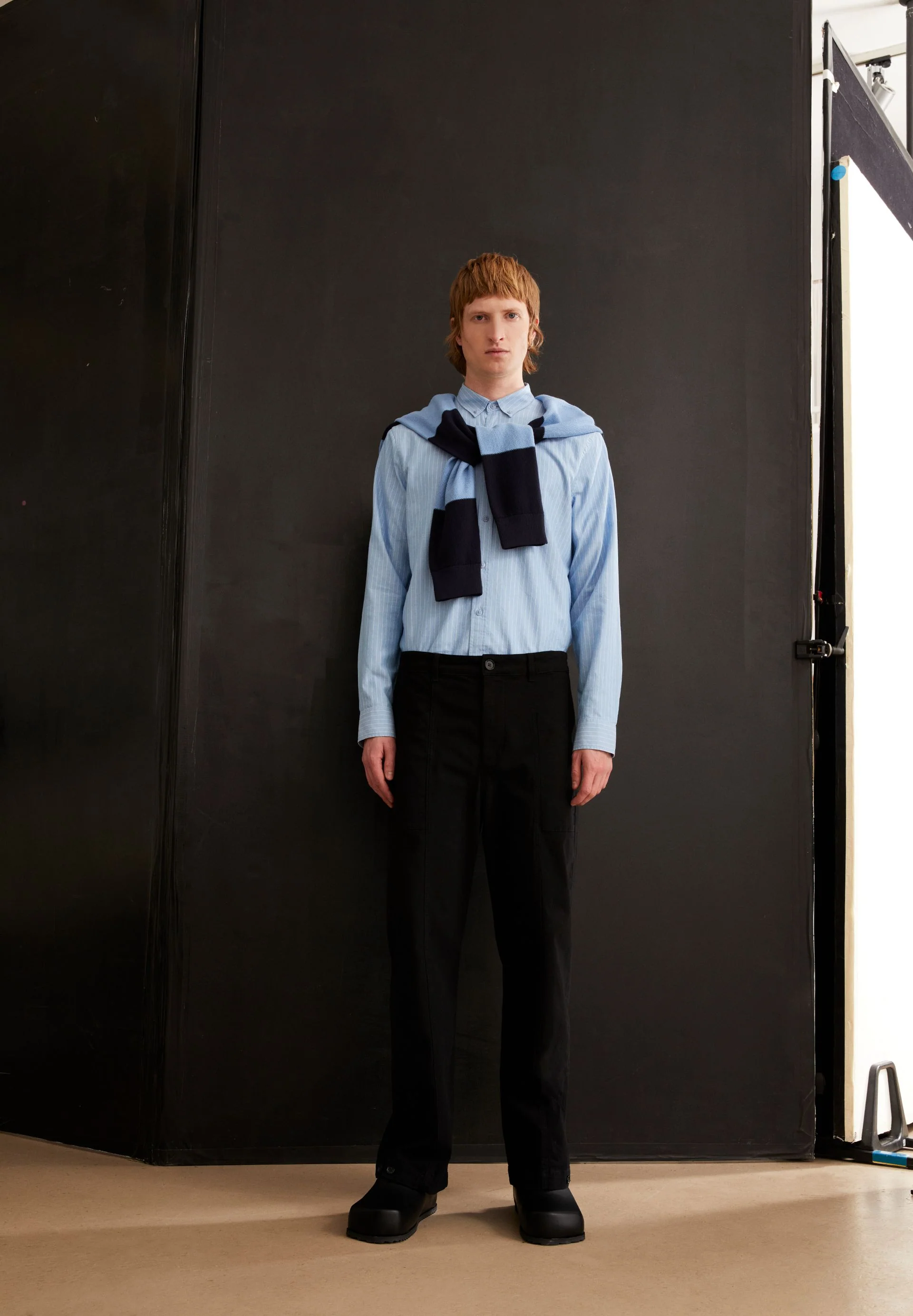 QUAASA STRIPES LANGARMHEMD | iceberg blue - white - Image 4