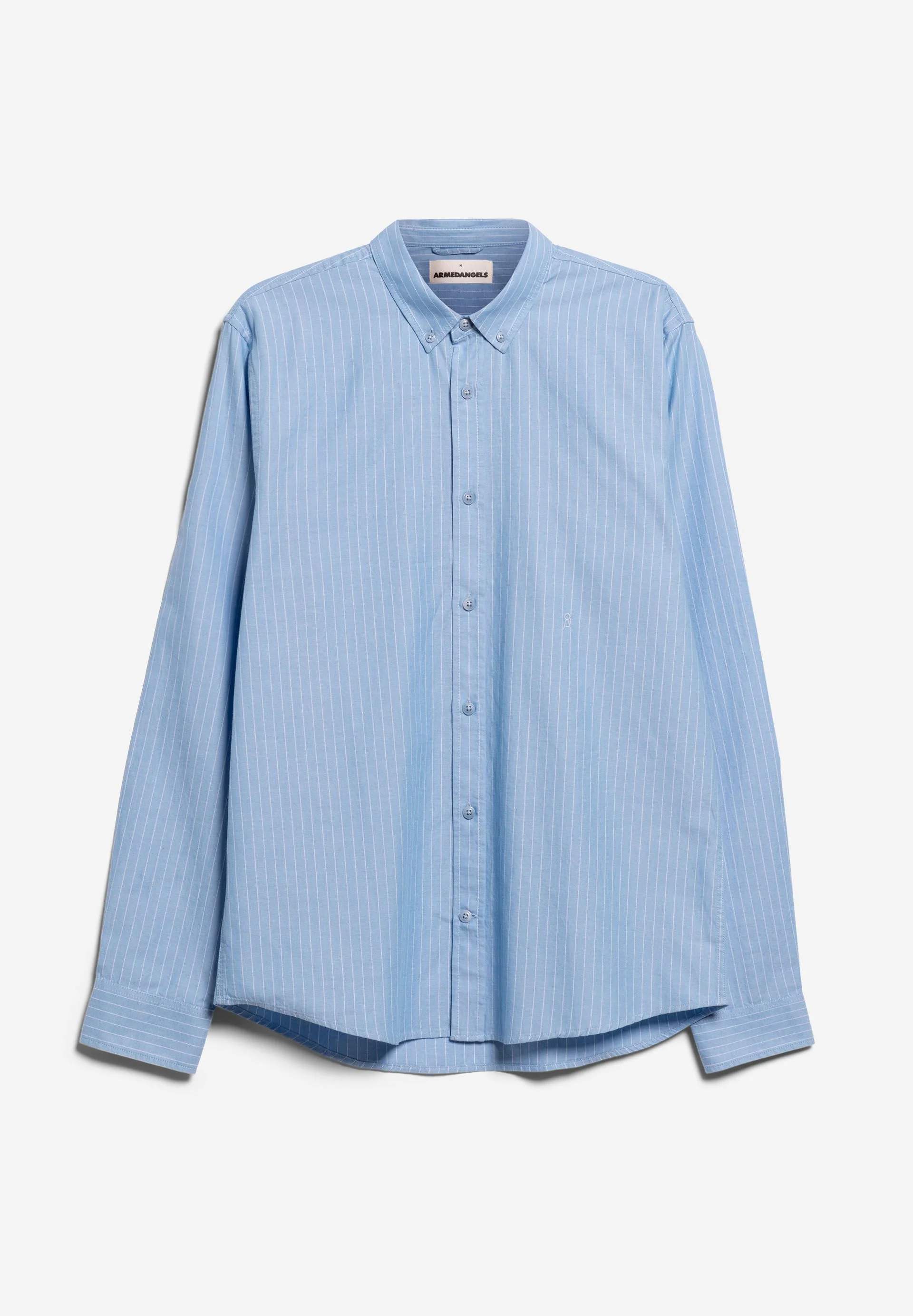QUAASA STRIPES LANGARMHEMD | iceberg blue - white - Image 6