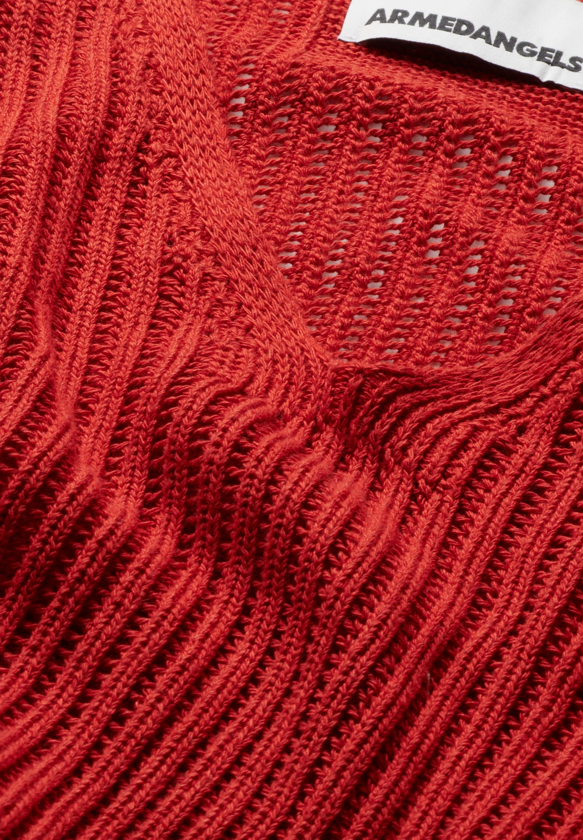 LEINEN-MIX STRICKPULLOVER | coral blush - Image 6