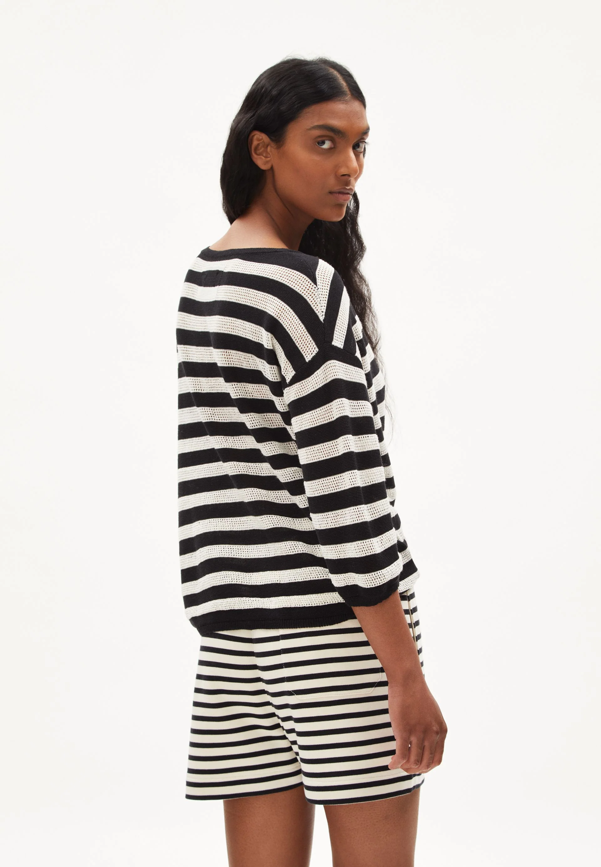 RATHAA STRIPES | black-off white - Image 2