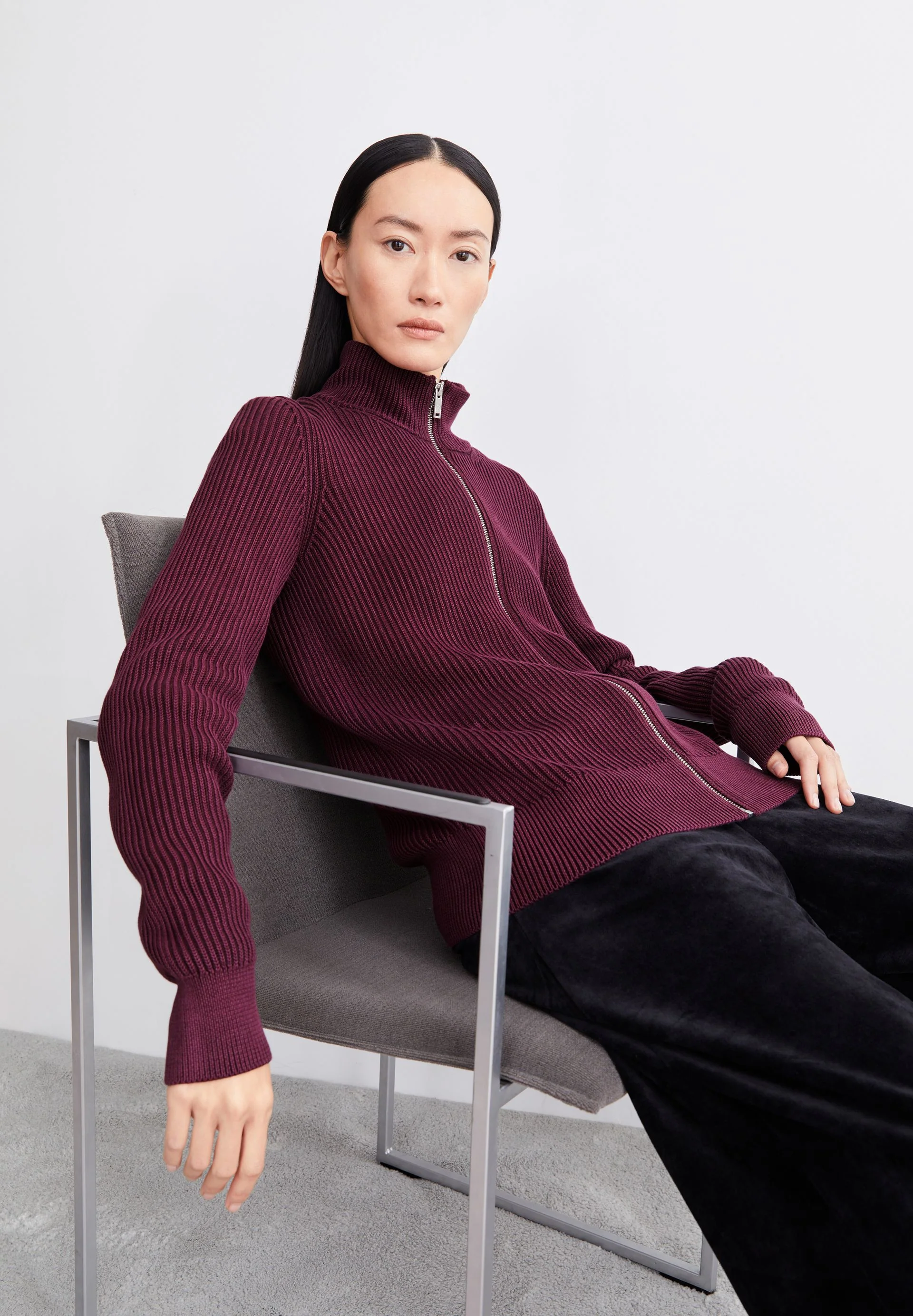 REBECCAA GMT DYE STRICKTROYER | dark cranberry - Image 4