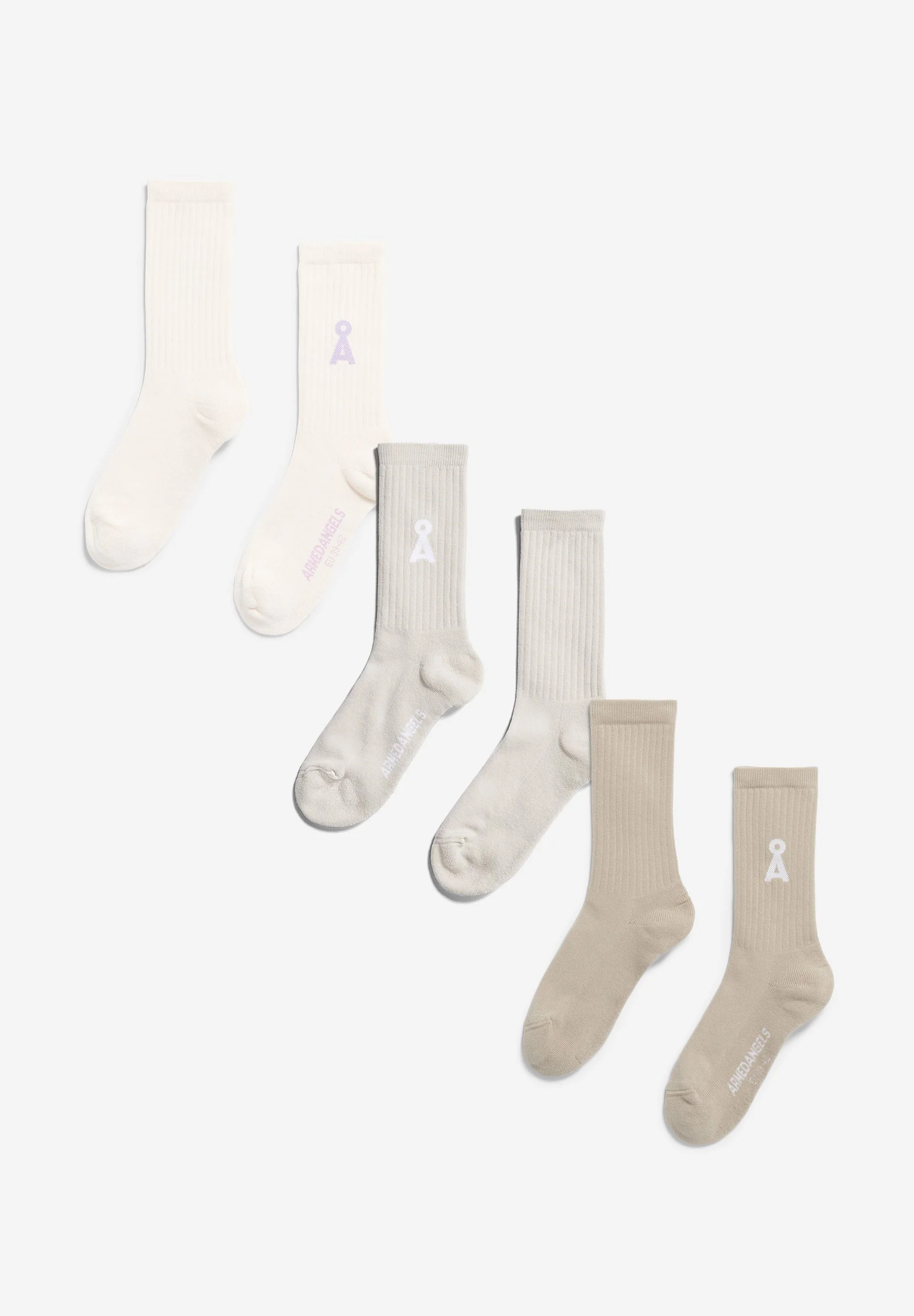 SAAMUS BOLD SOCKEN | oatmilk-lavender light - Image 2