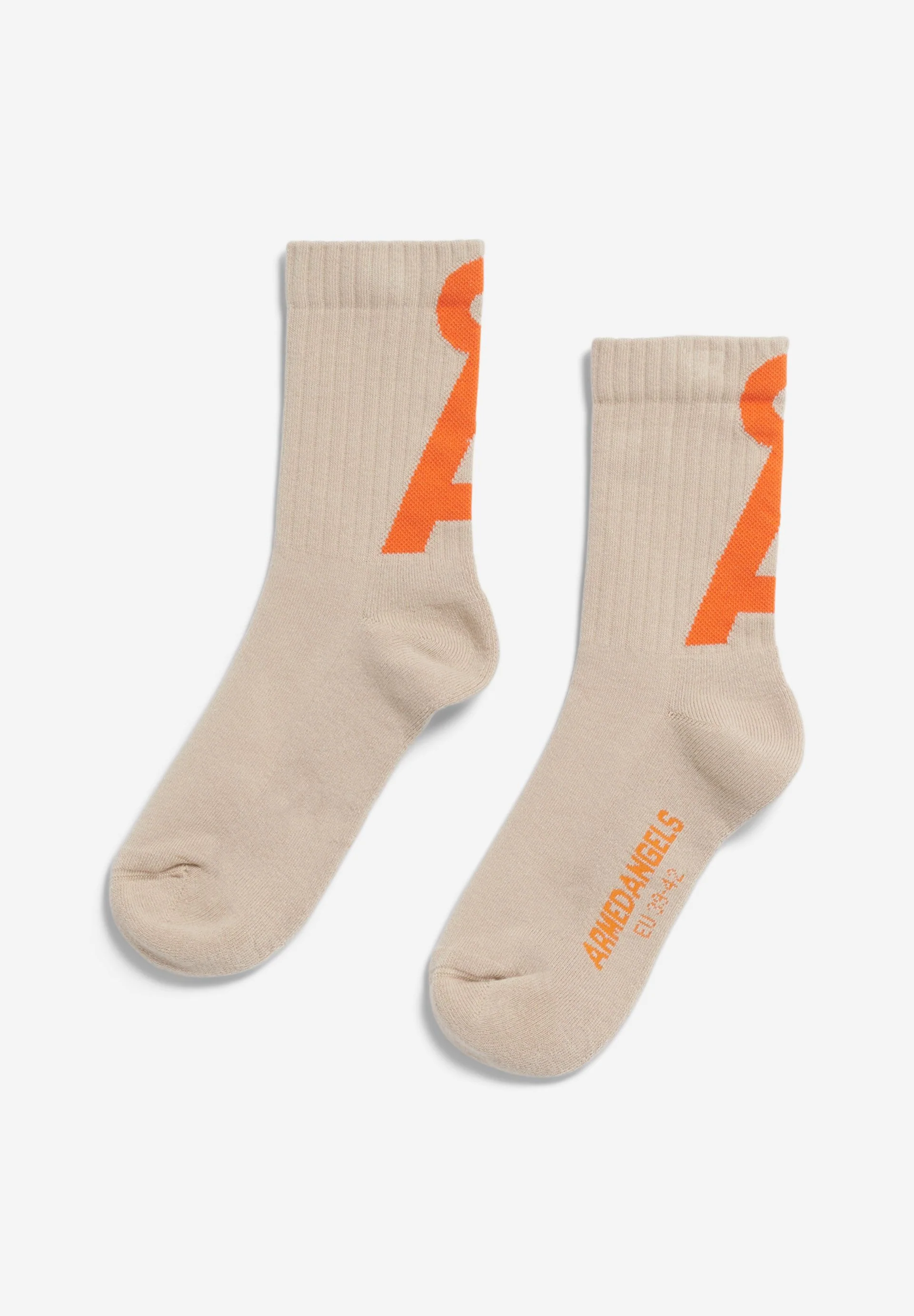 SAAMUS SHORT SOCKEN | sand stone-sunset orange - Image 2