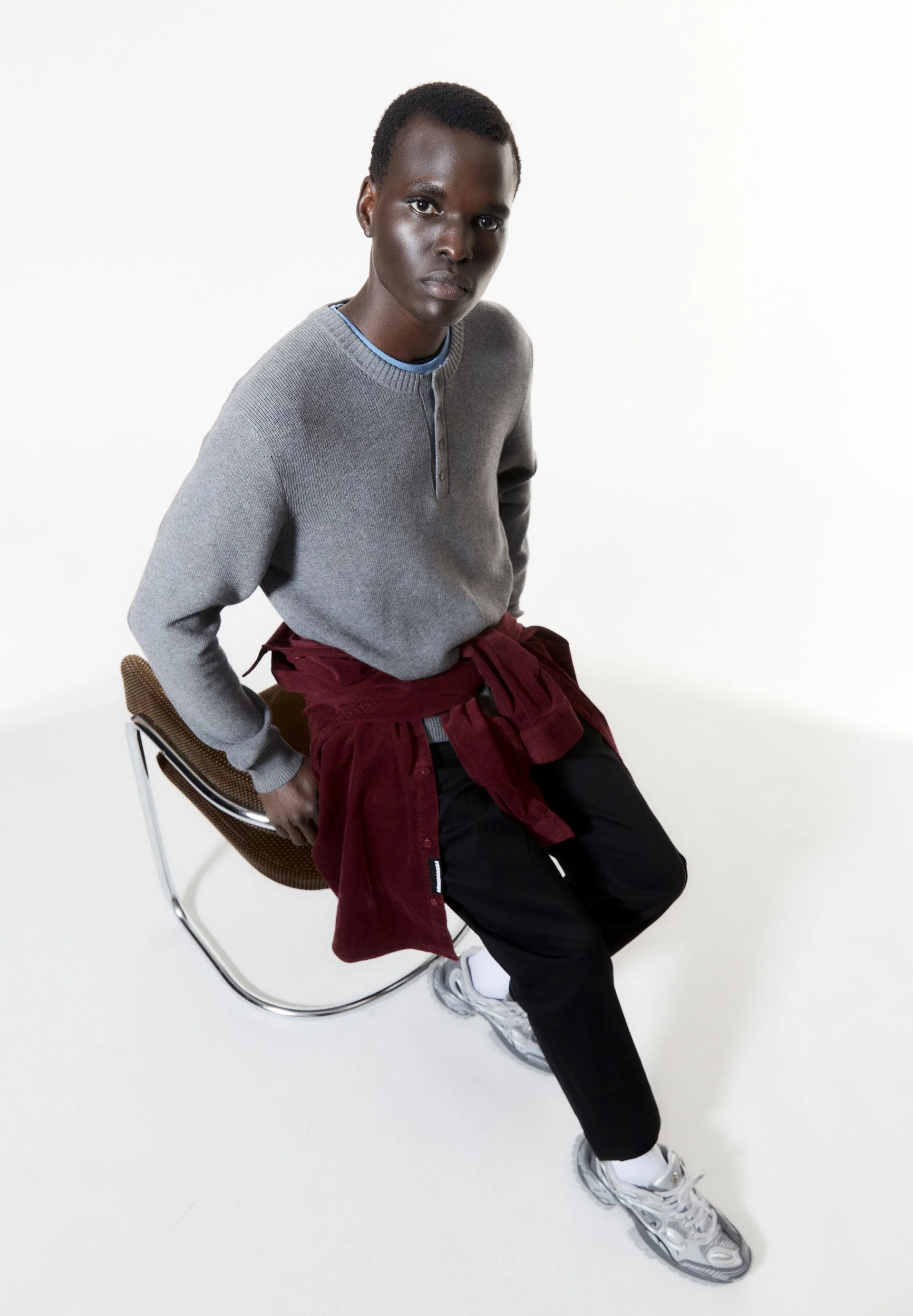 SAANTIAGO | mid grey melange - Image 4
