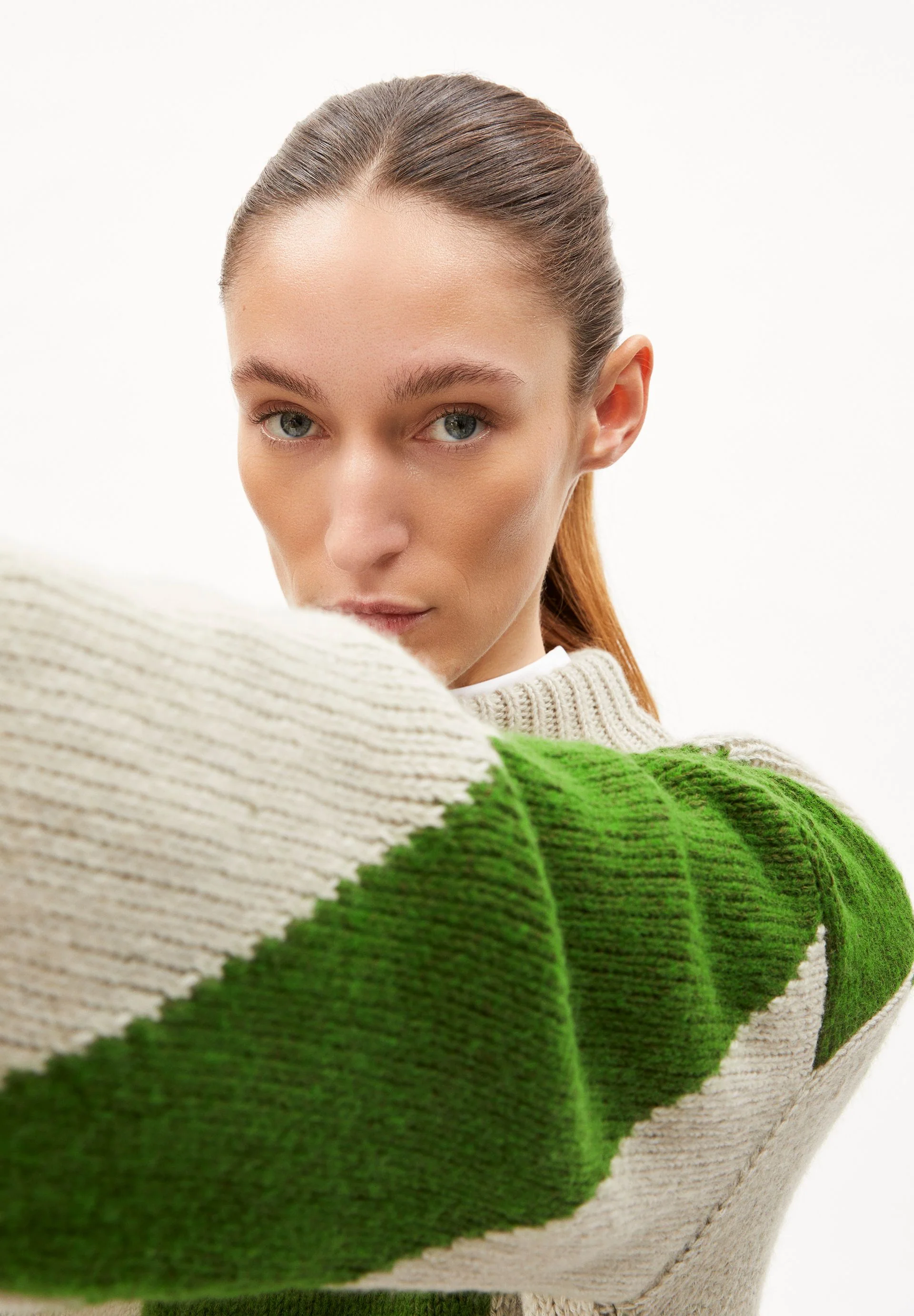 SADNAA STRIPES | gravel-ivy green - Image 3