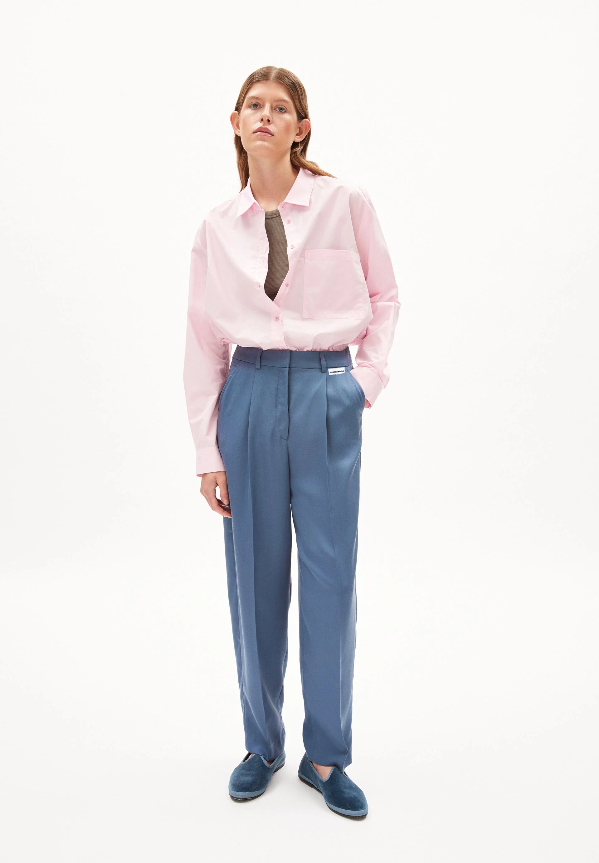 SANDRINAA TAPERED HOSE | iron blue - Image 5