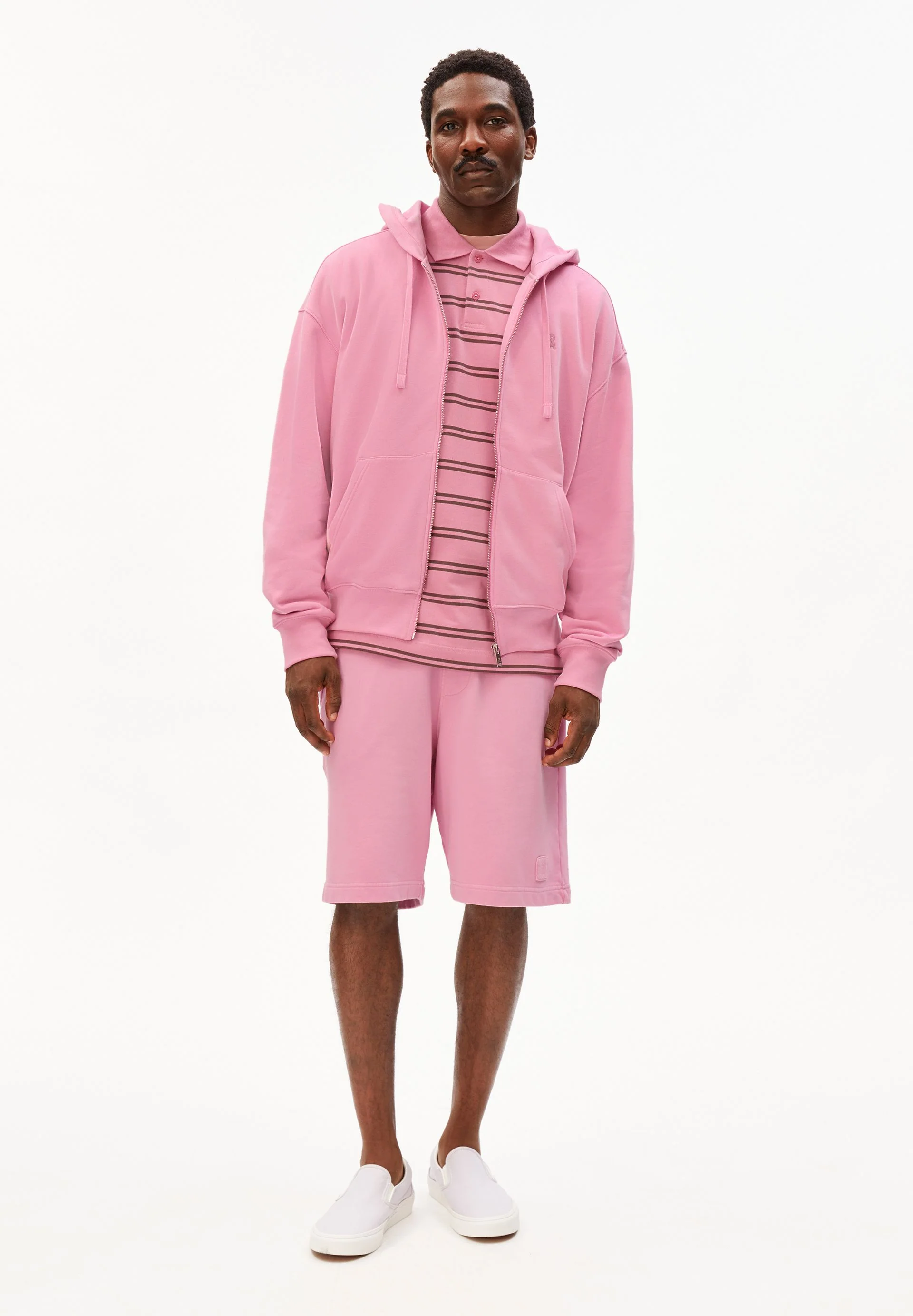 SAROMIAAN LOOP SWEATJACKE | washed berry - Image 5