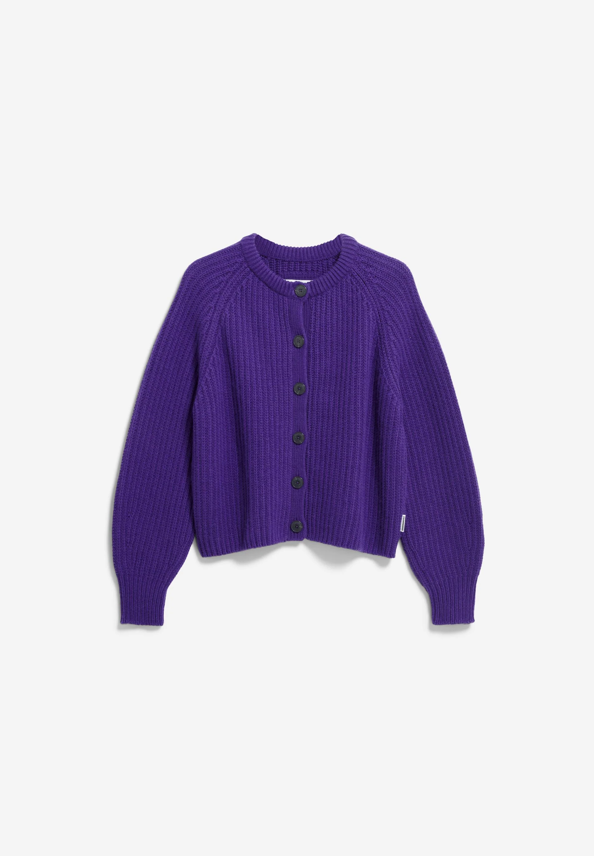 RIB KNIT CARDIGAN | indigo lilac - Image 6