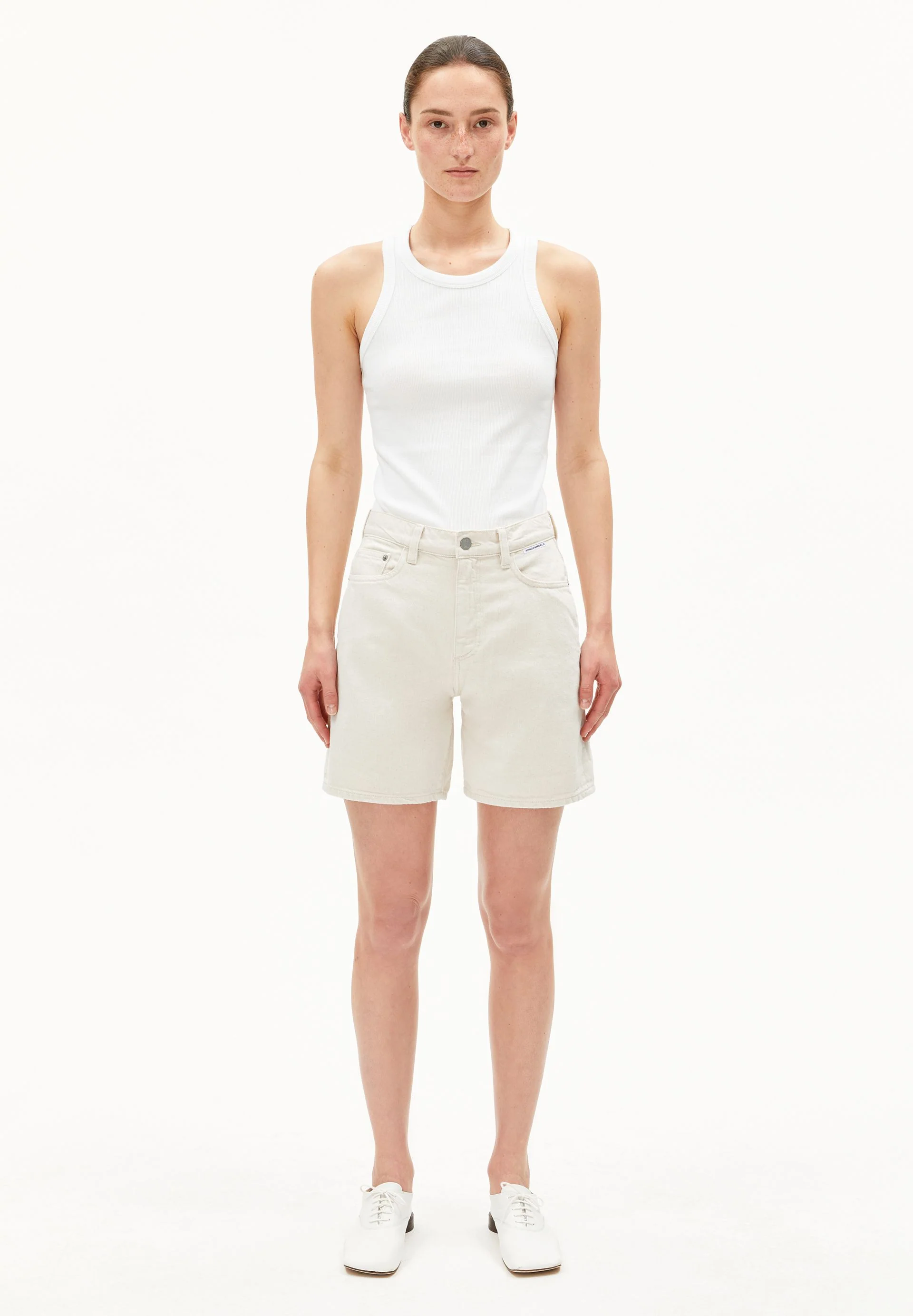 SHEAARI HIGH WAIST JEANS-SHORTS | undyed - Image 5
