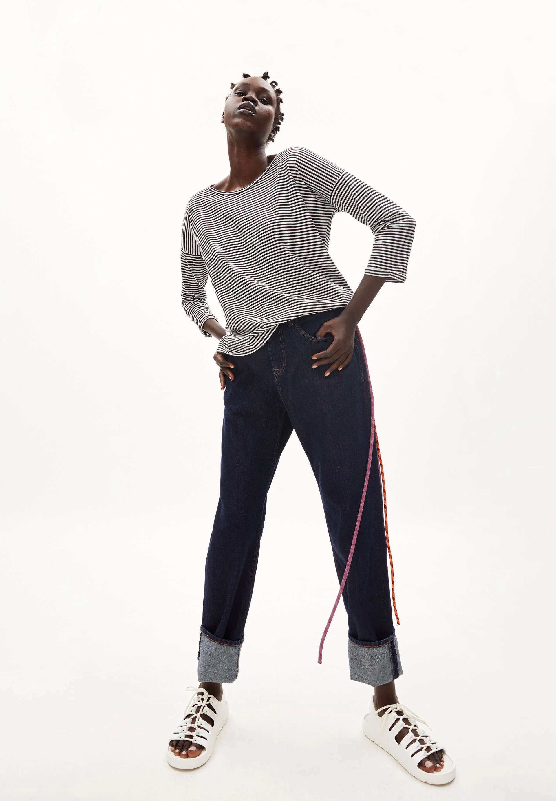 SIANAA LOVELY STRIPES | black-oatmilk - Image 4