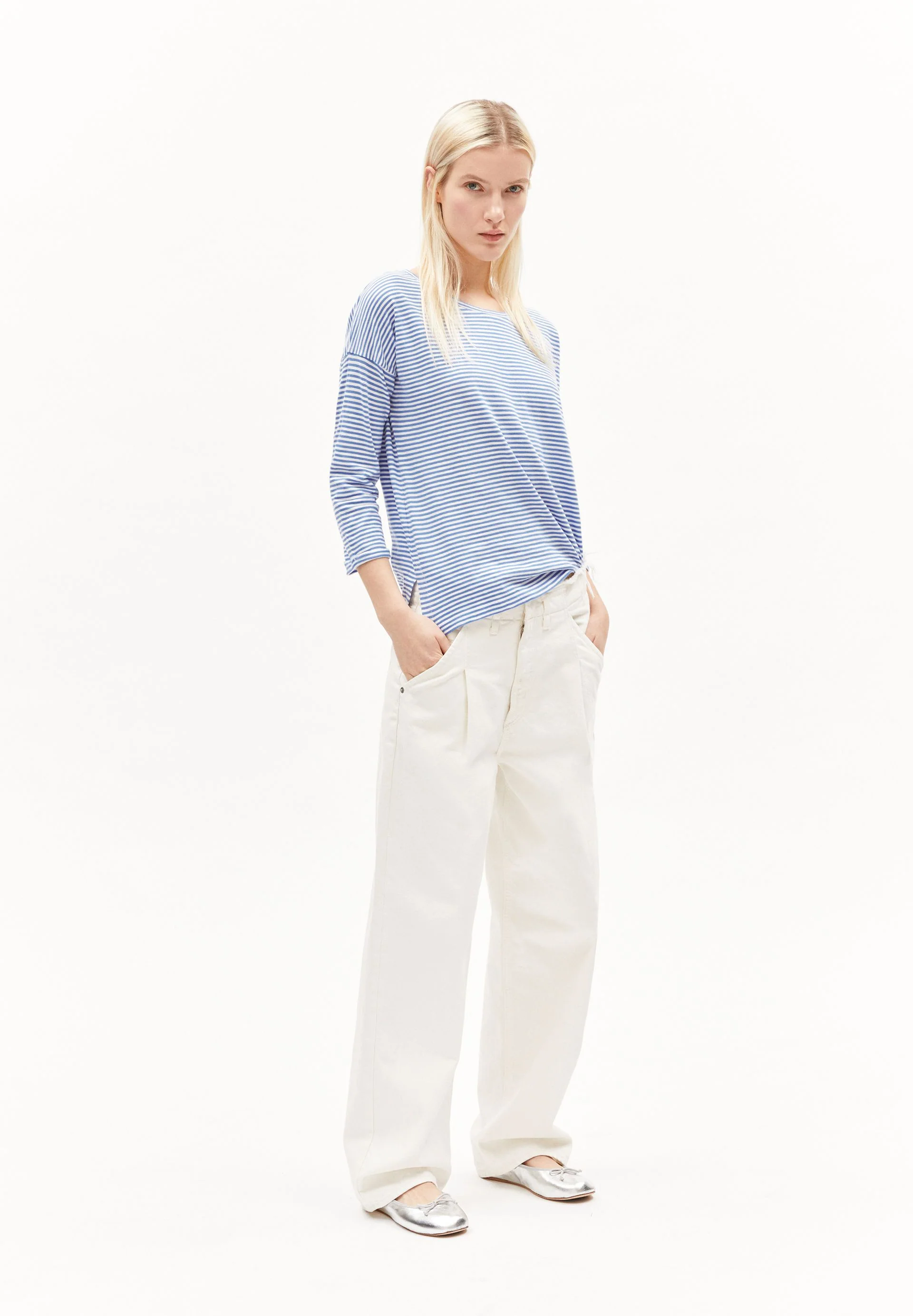SIANAA LOVELY STRIPES | blue bloom-oatmilk - Image 5