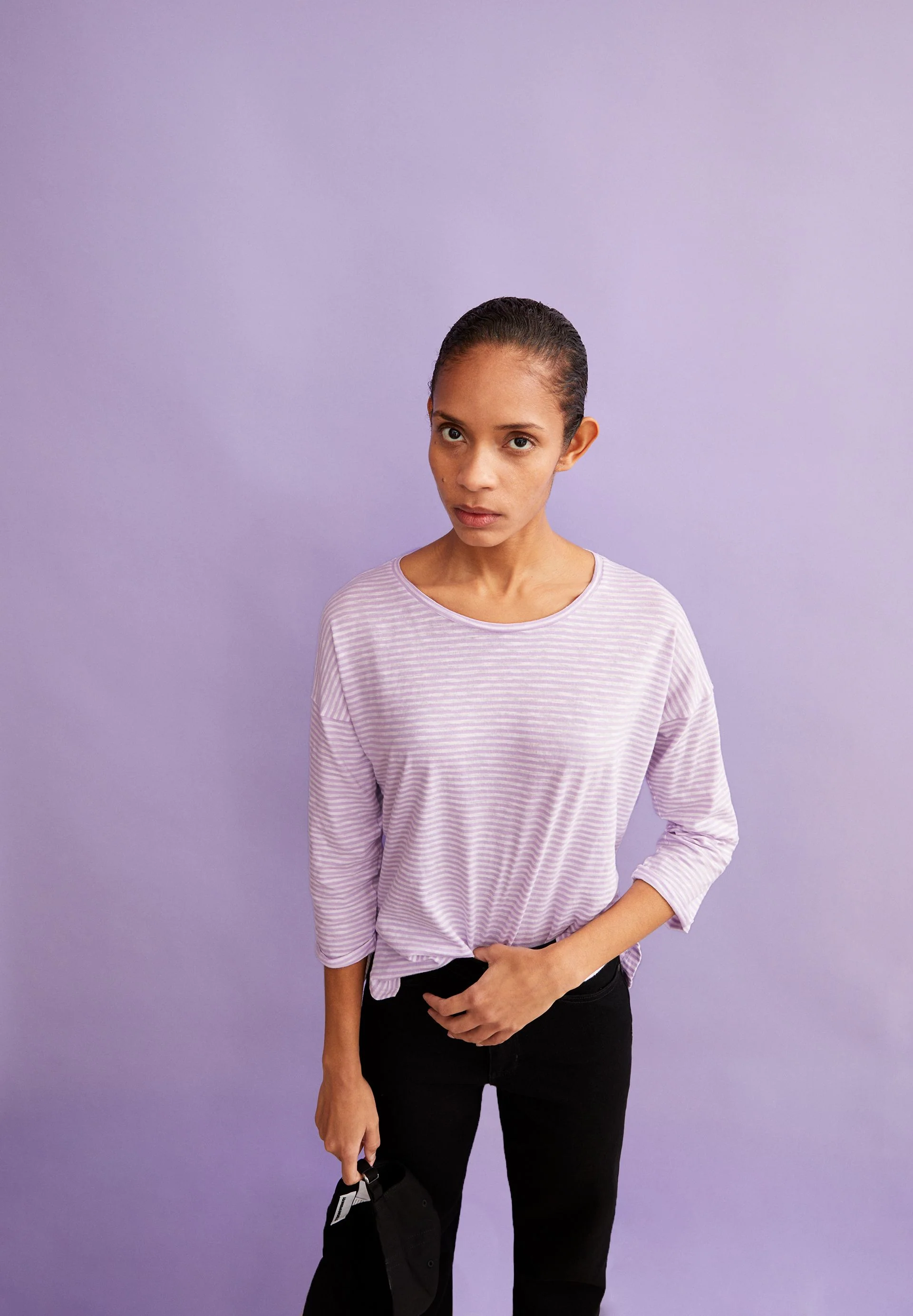 SIANAA LOVELY STRIPES | lavender light-oatmilk - Image 4