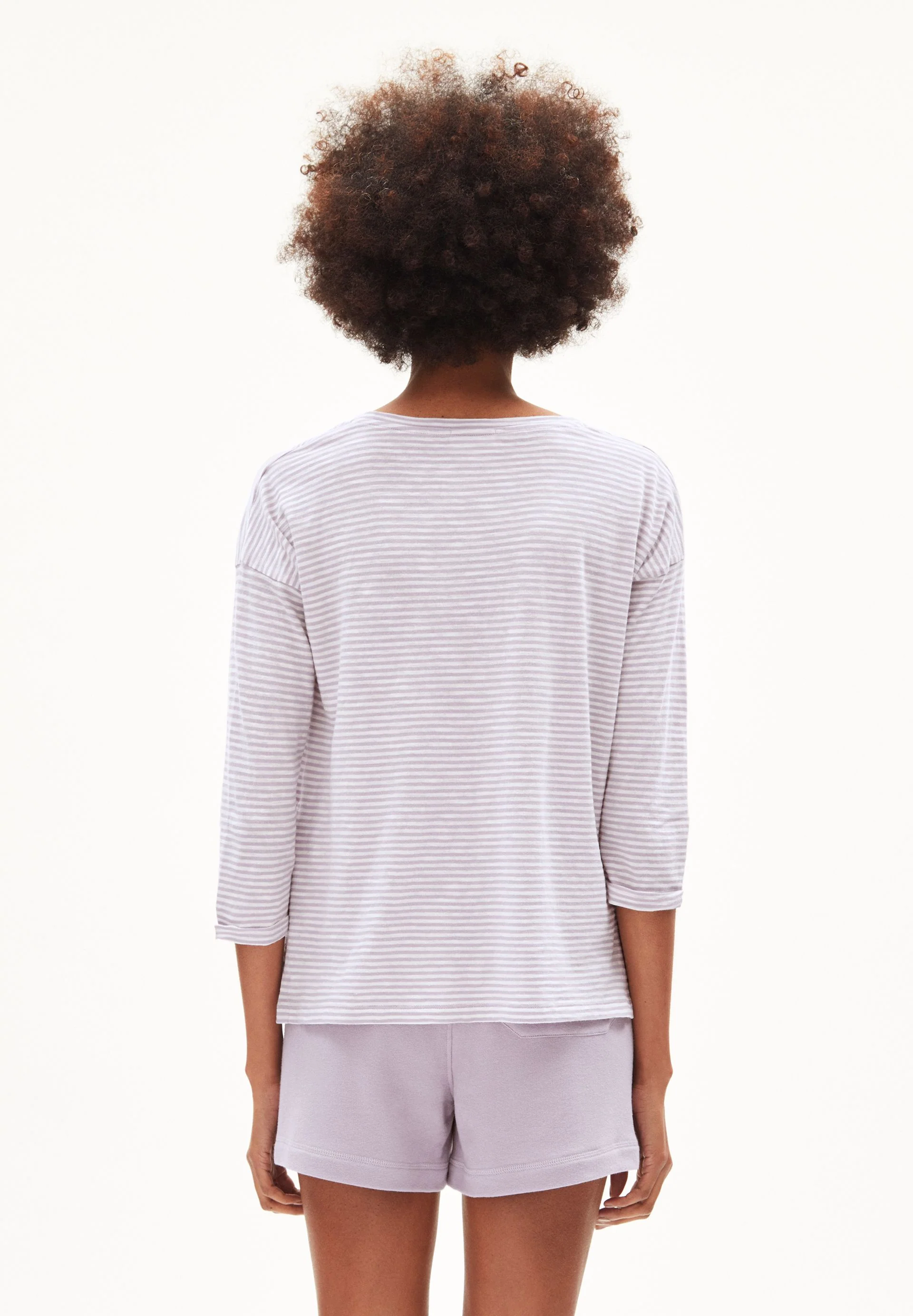 SIANAA LOVELY STRIPES | purple noise-oatmilk - Image 2