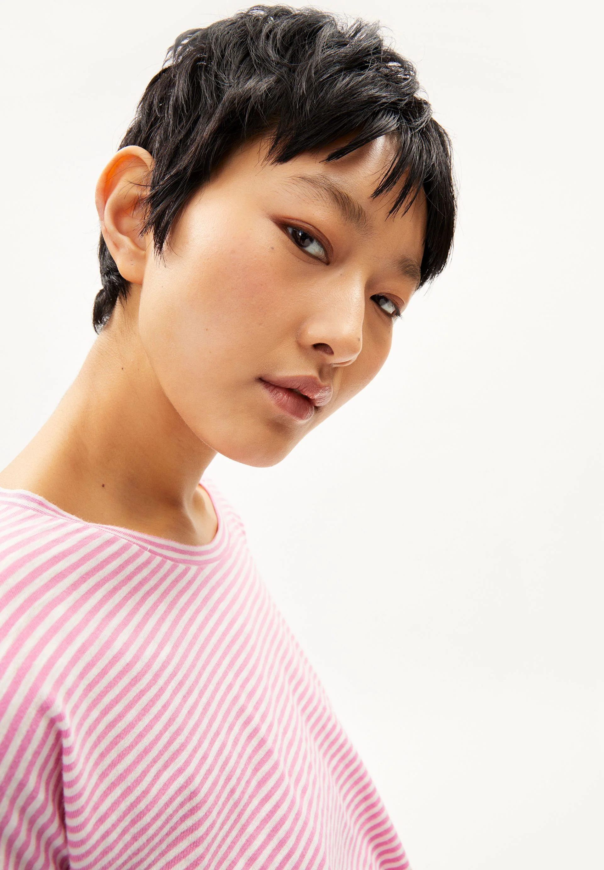 SIANAA LOVELY STRIPES | raspberry pink-oatmilk - Image 3