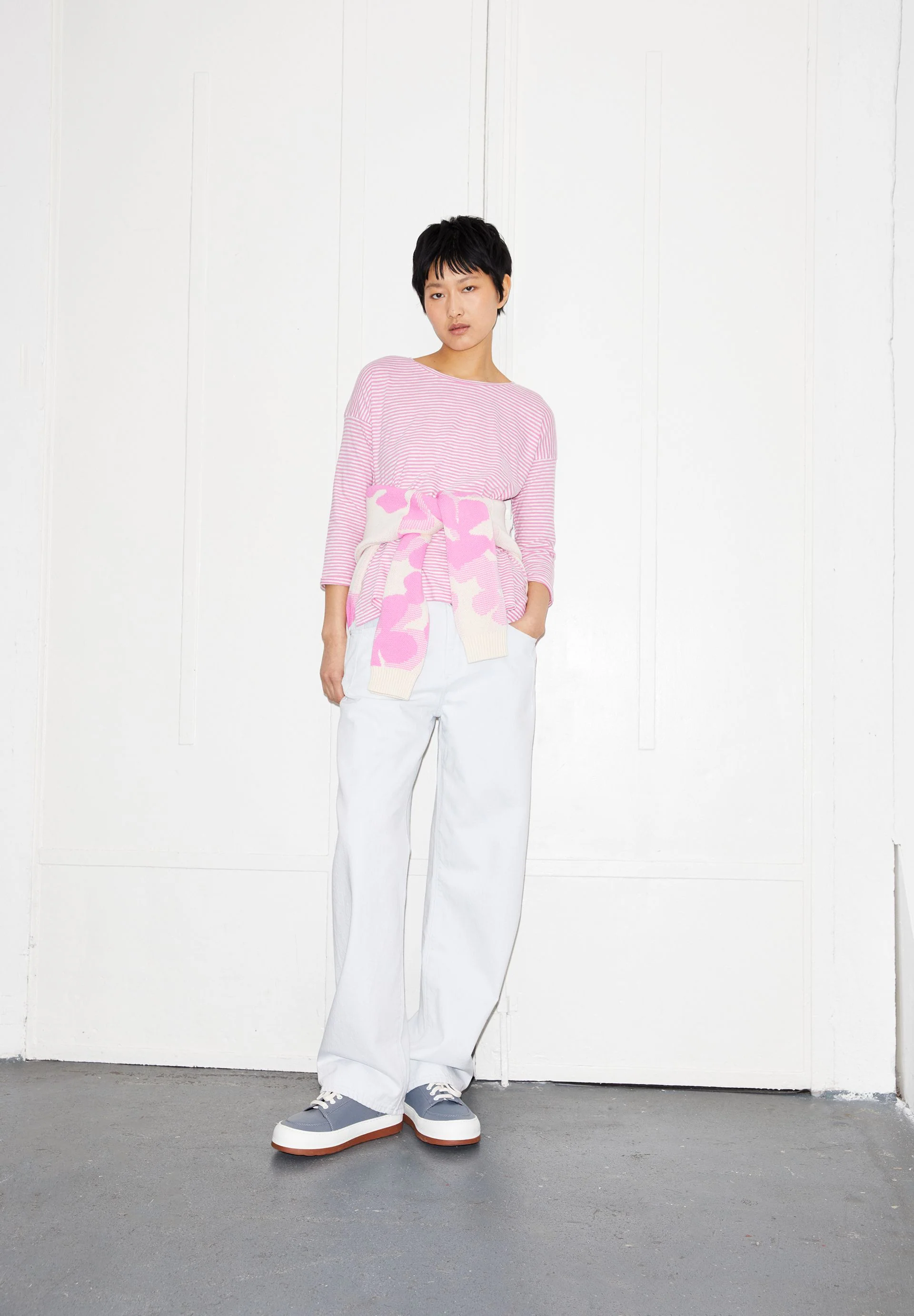 SIANAA LOVELY STRIPES | raspberry pink-oatmilk - Image 4