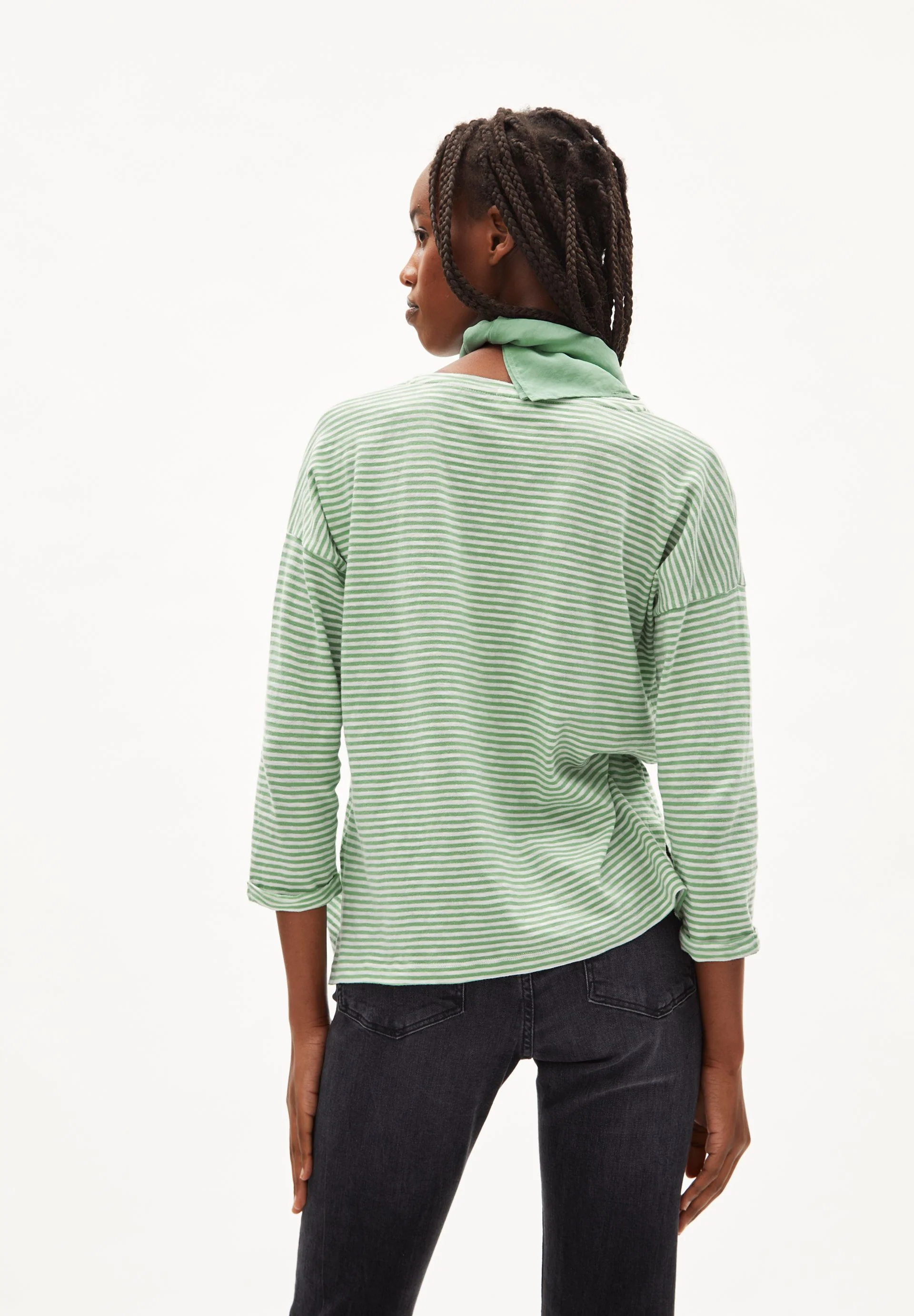 SIANAA LOVELY STRIPES | smith green-oatmilk - Image 2