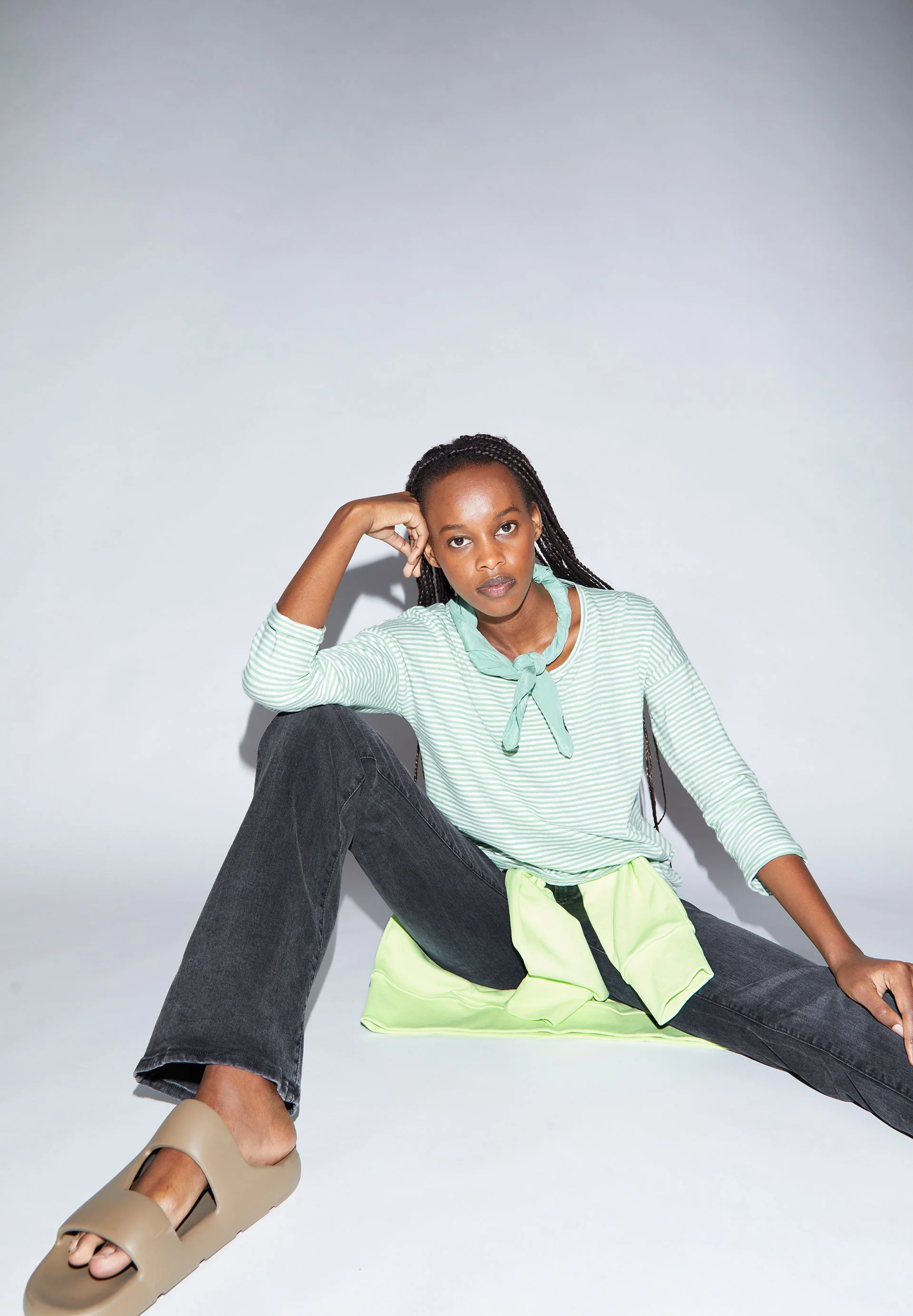 SIANAA LOVELY STRIPES | smith green-oatmilk - Image 4