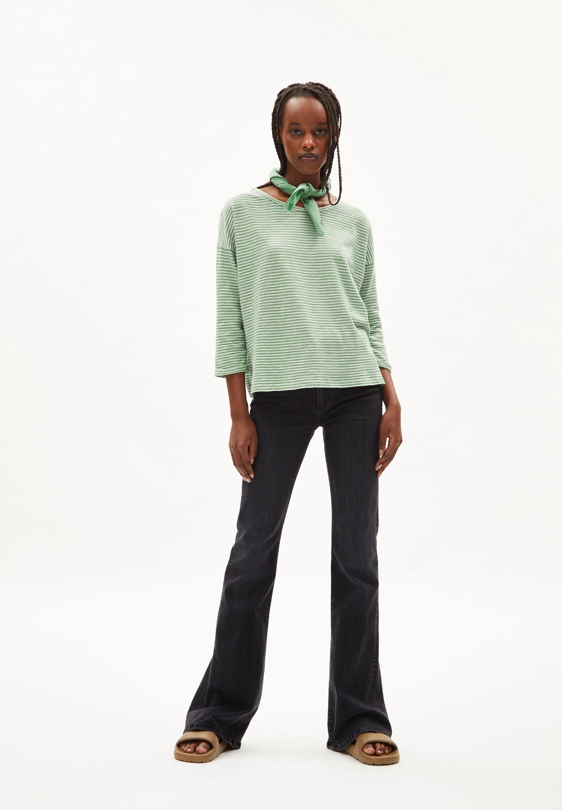 SIANAA LOVELY STRIPES | smith green-oatmilk - Image 5