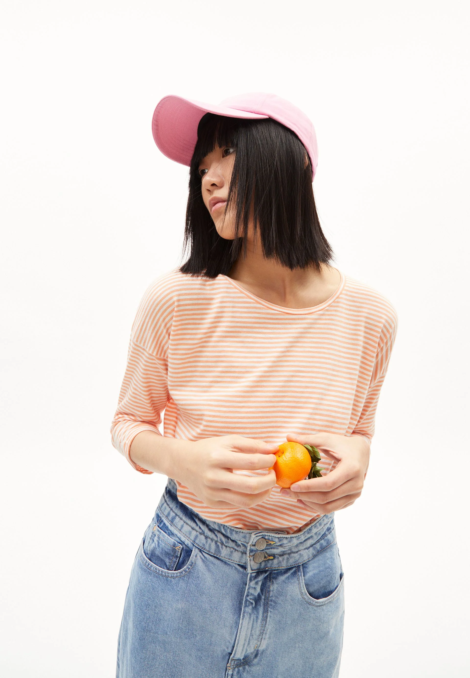 SIANAA LOVELY STRIPES | warm peach-oatmilk - Image 4