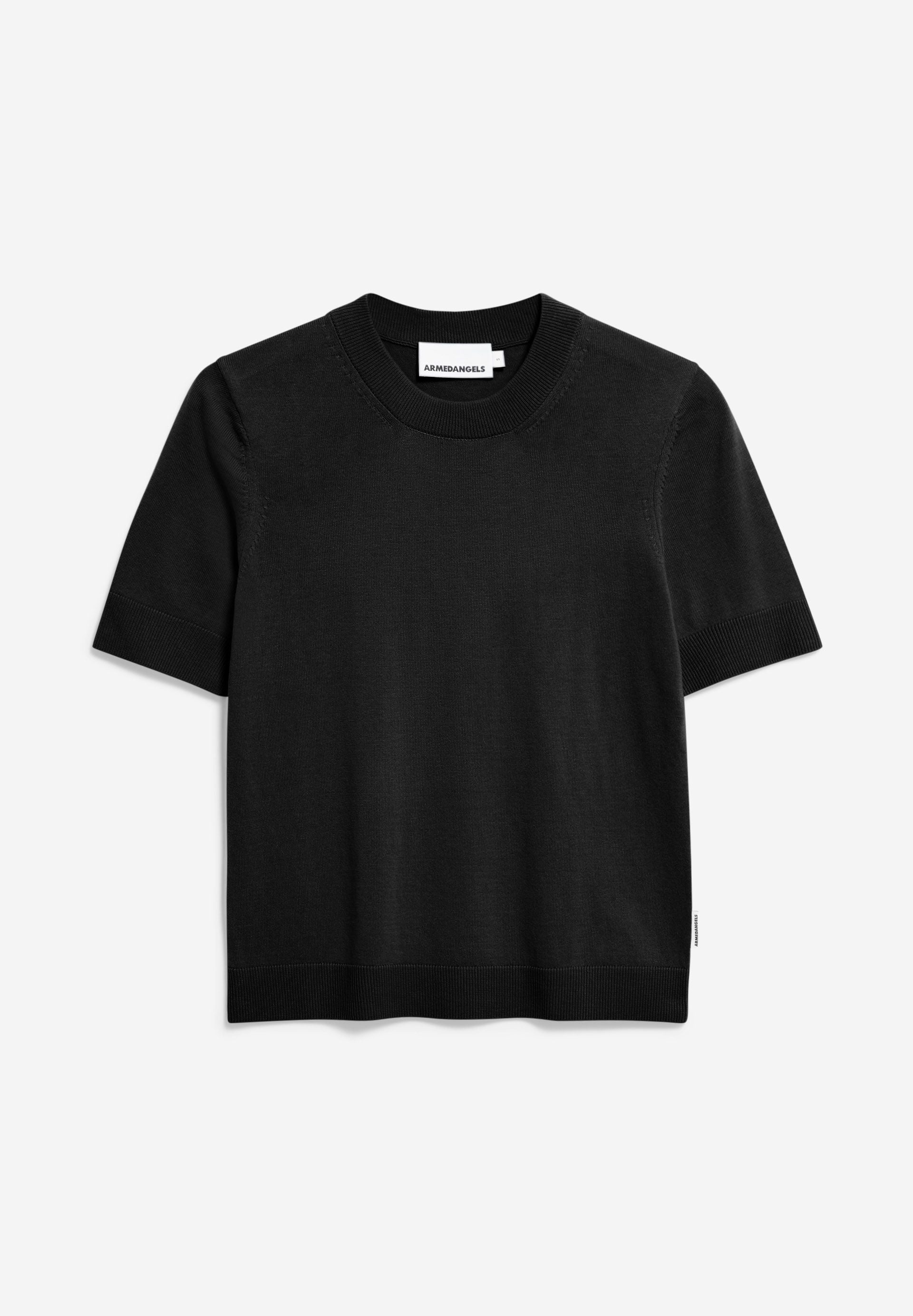 SILJIAAS STRICK T-SHIRT | black - Image 6