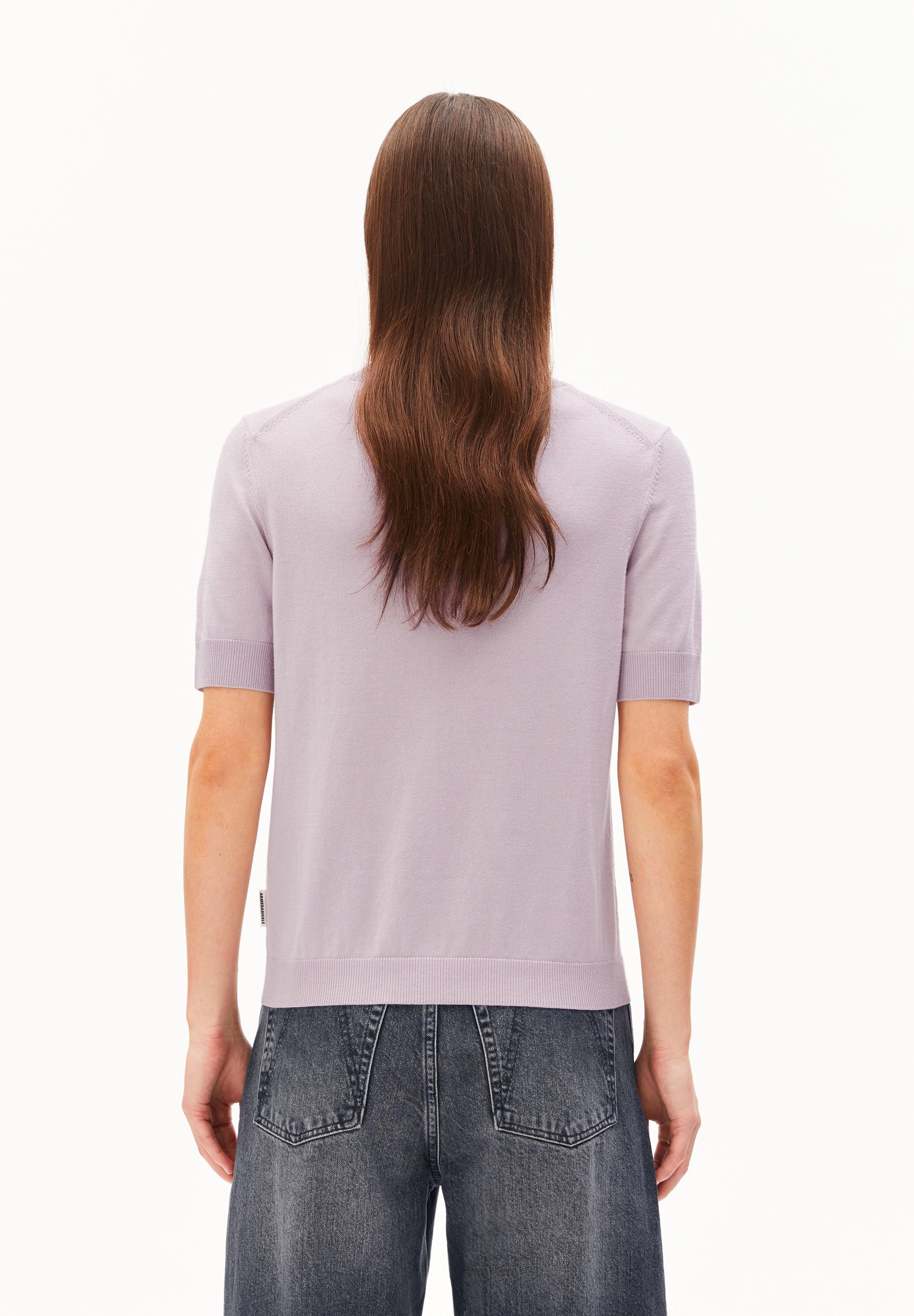SILJIAAS STRICK T-SHIRT | ice grape - Image 2