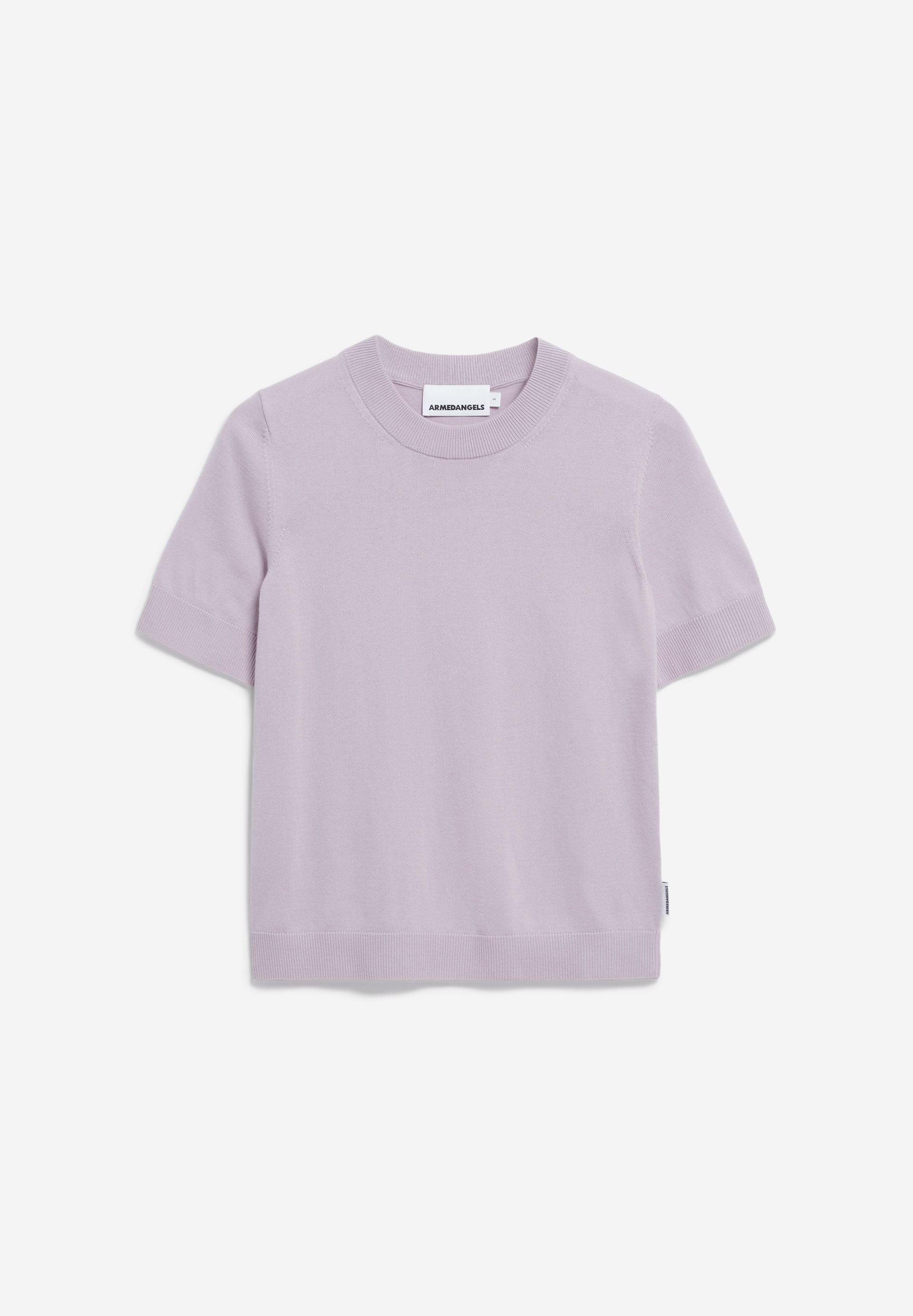 SILJIAAS STRICK T-SHIRT | ice grape - Image 6
