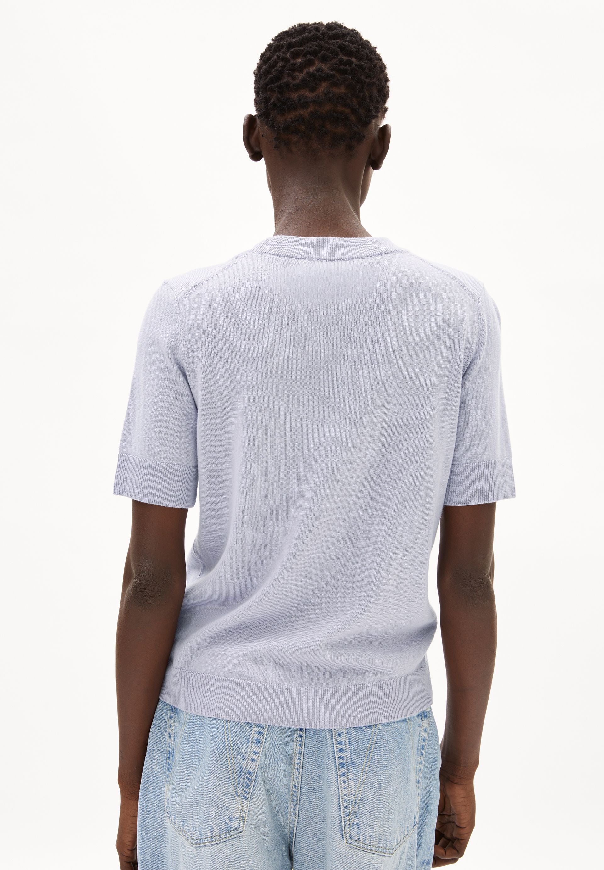 SILJIAAS STRICK T-SHIRT | misty morning - Image 2