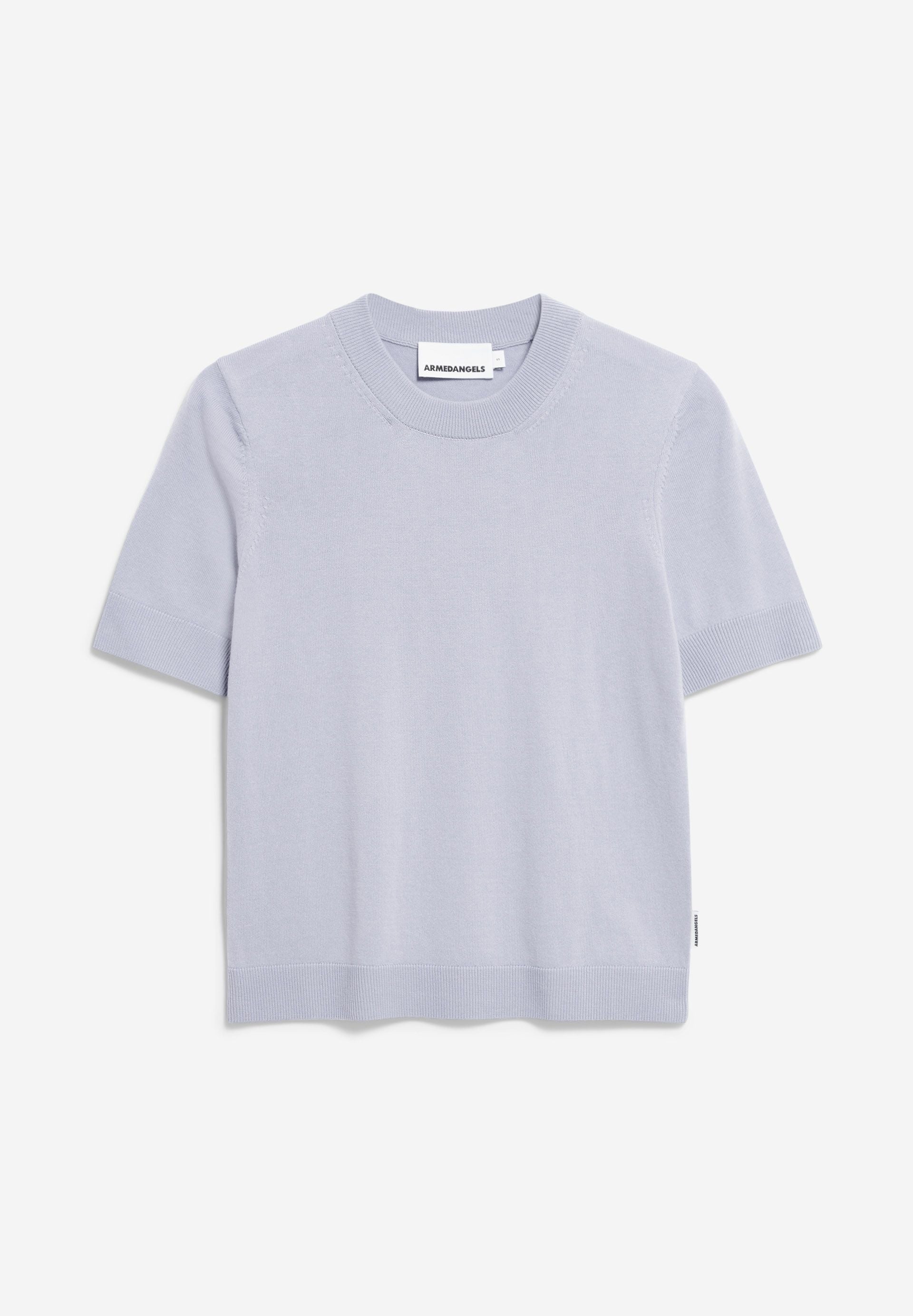 SILJIAAS STRICK T-SHIRT | misty morning - Image 6