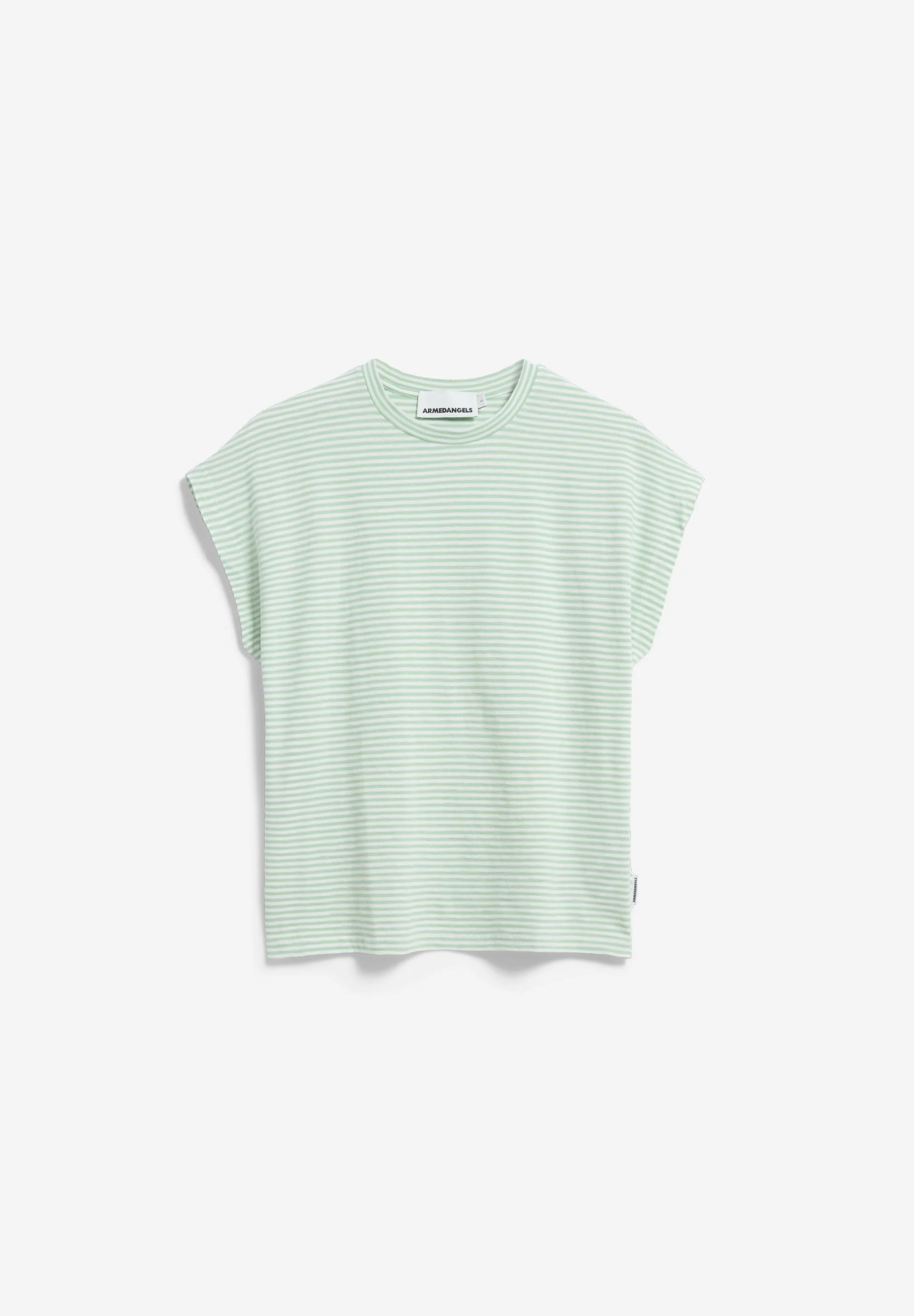SLUB JERSEY GESTREIFTES T-SHIRT | oatmilk-foam - Image 6