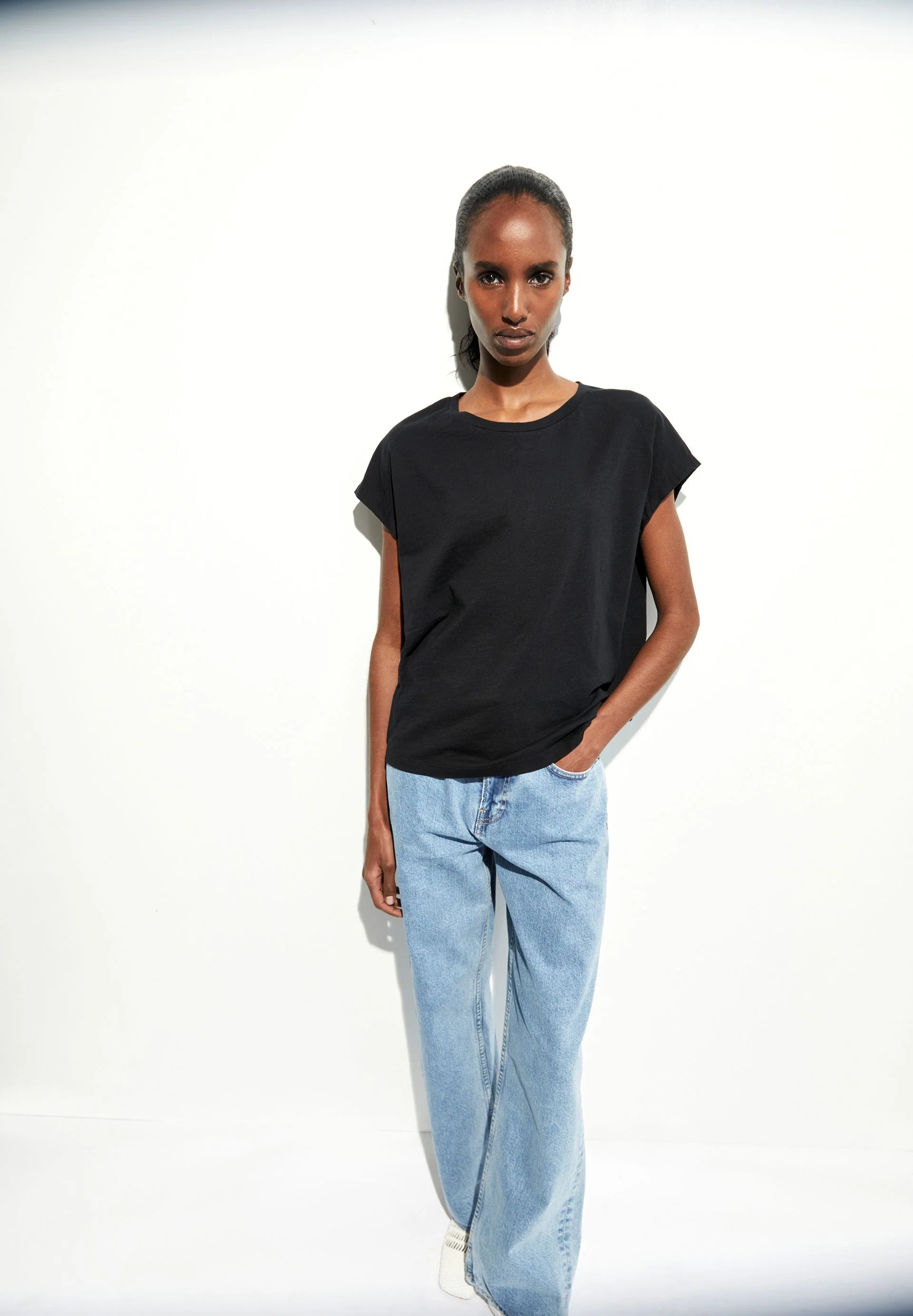 SLUB JERSEY T-SHIRT | black - Image 4