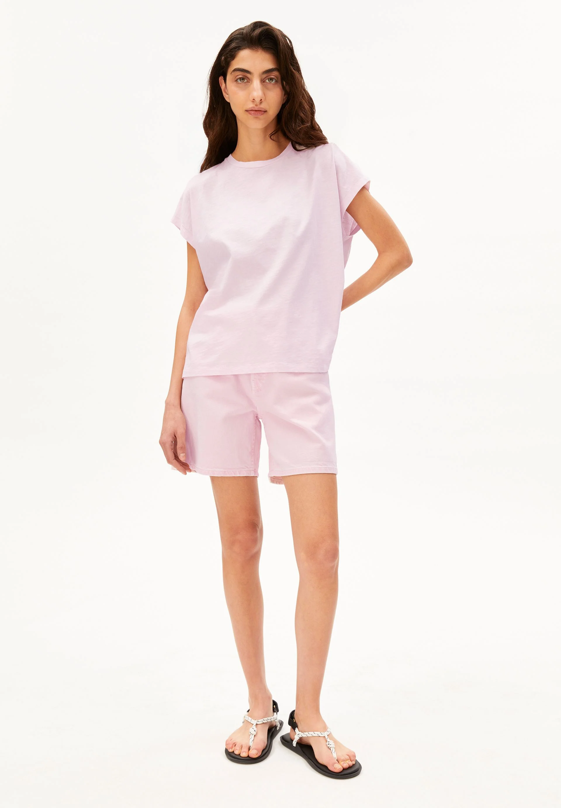 SLUB JERSEY T-SHIRT | pink mist - Image 5