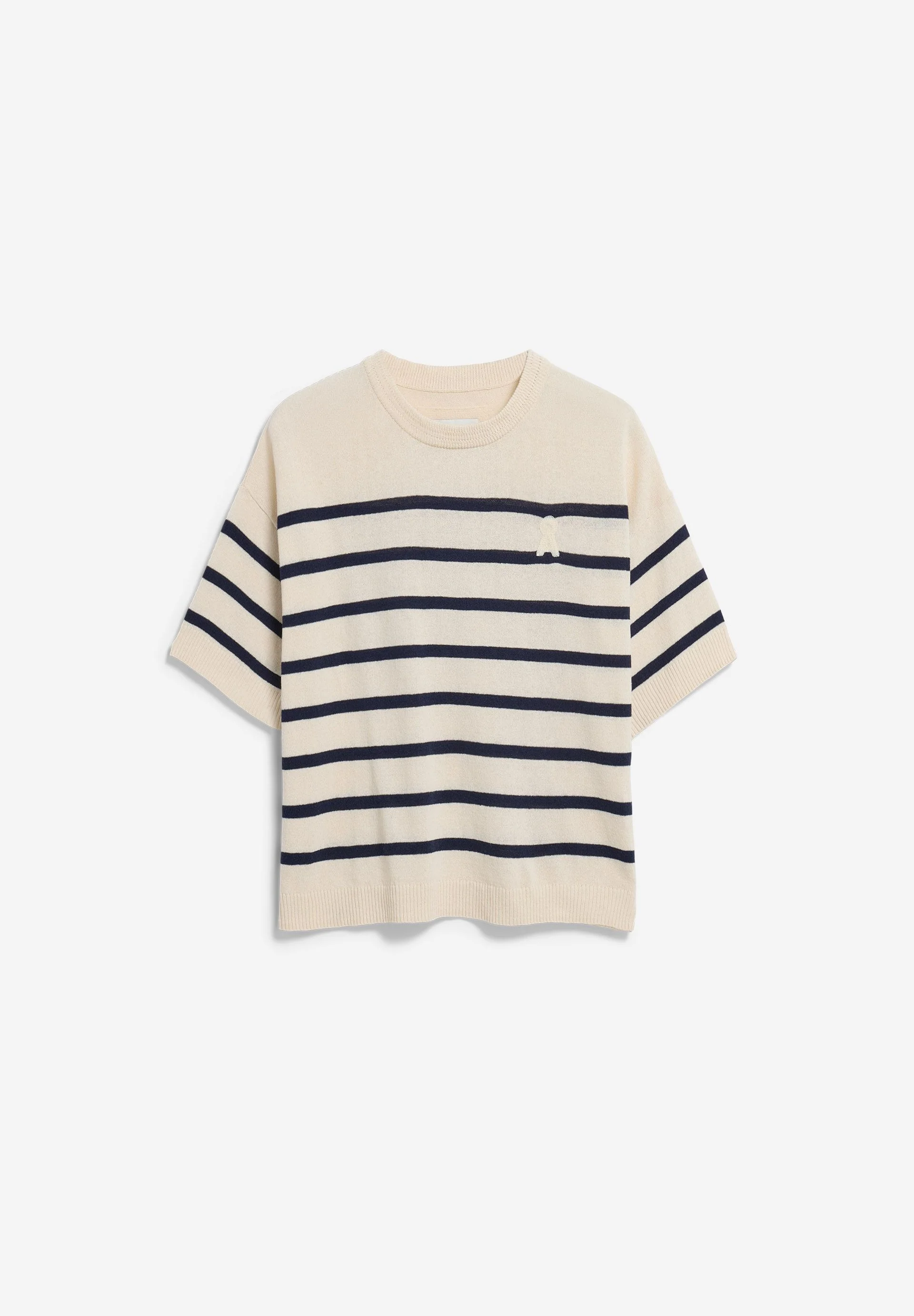 GESTREIFTES LEINEN-MIX STRICKSHIRT | undyed-tinted navy - Image 6
