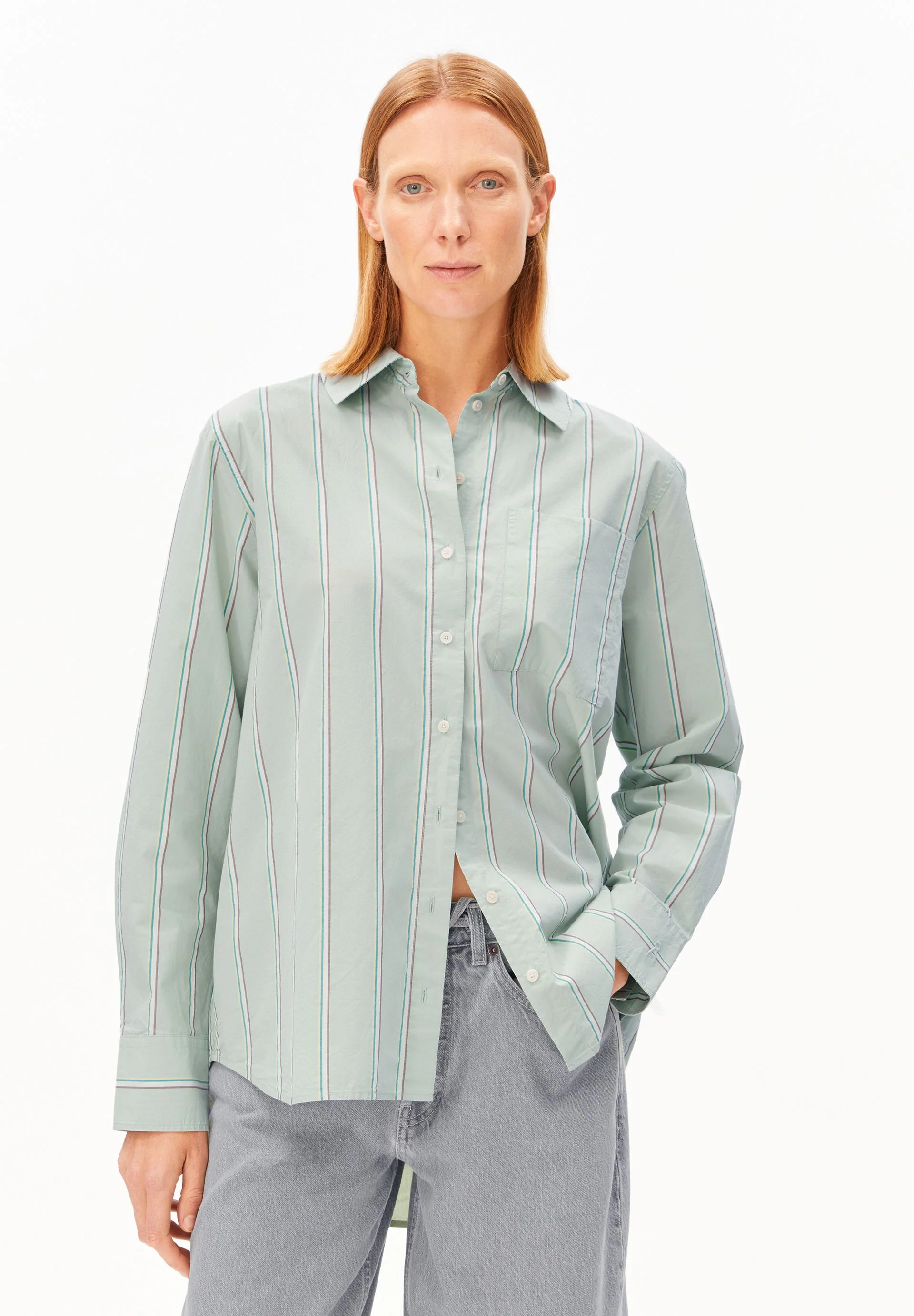 STRIPE LOOSE SHIRT BLOUSE - Image 8